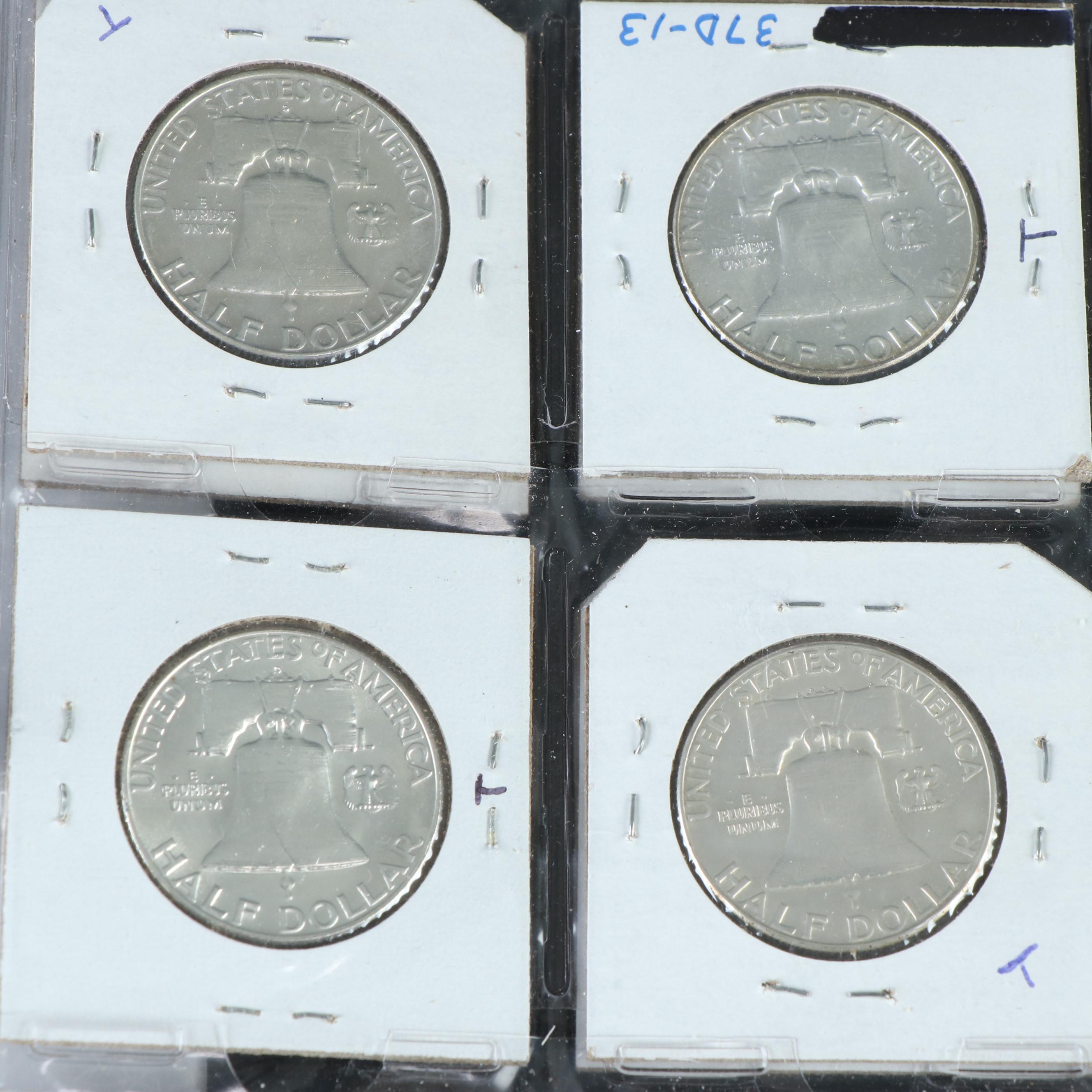 Complete Set of Franklin Silver Half Dollars