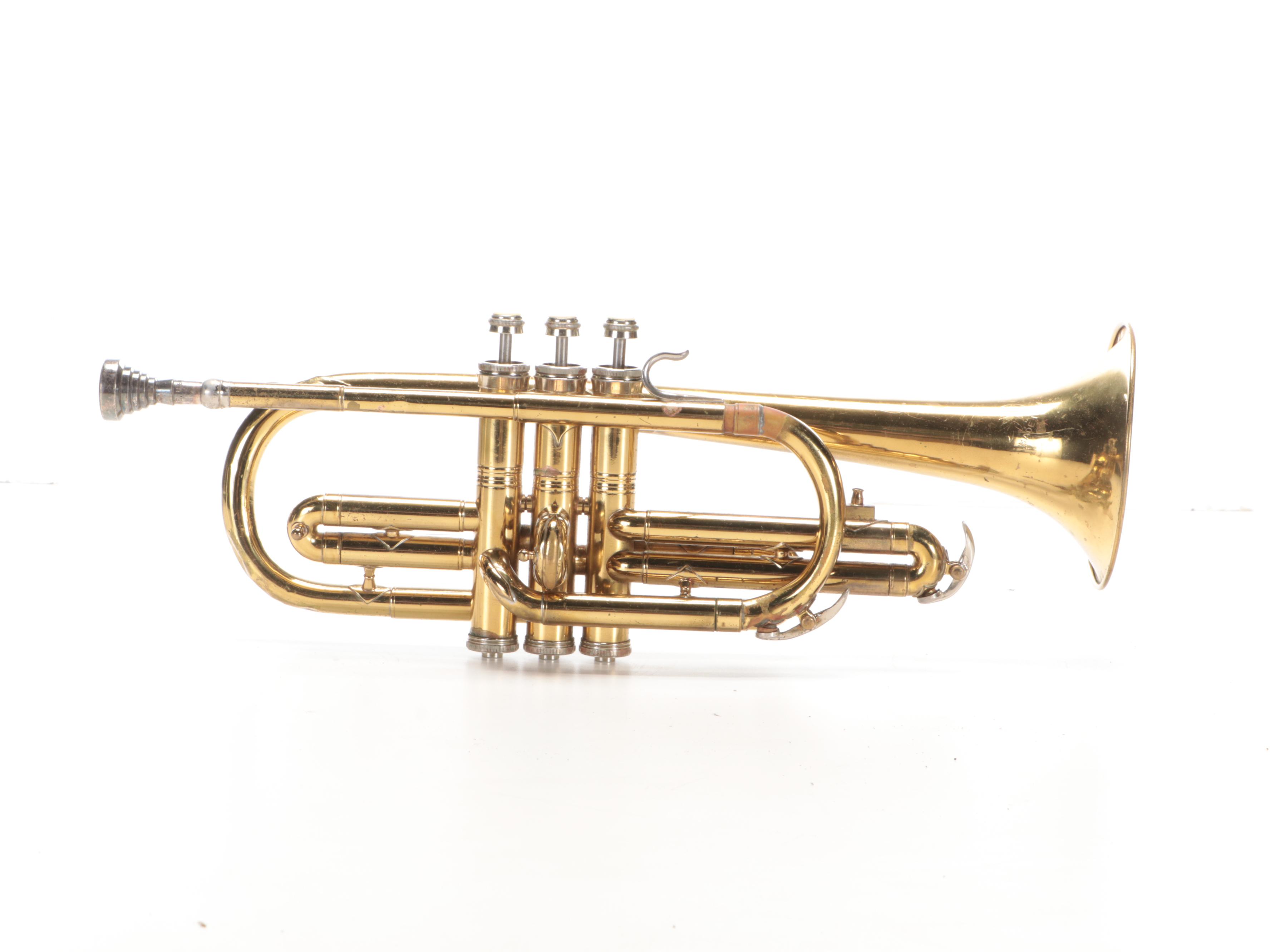 Pan-American Cornet with Case, Mid to Late 20th Century