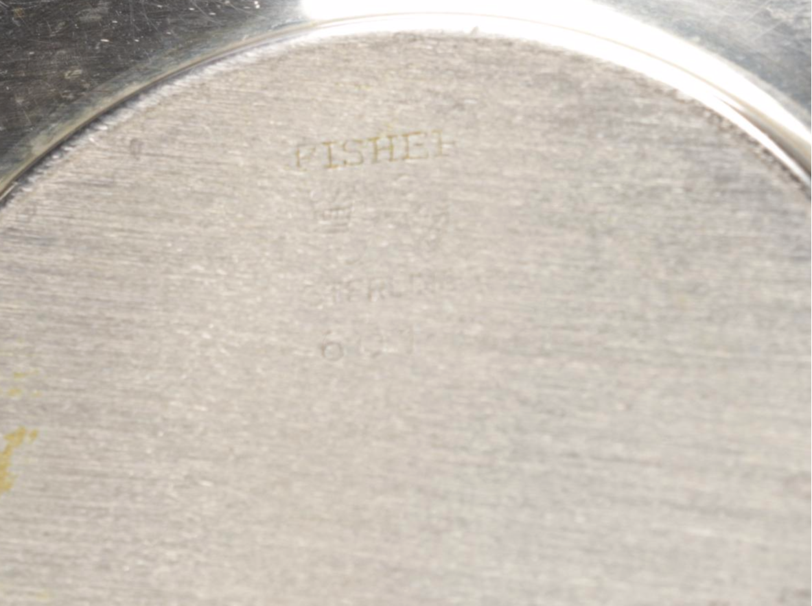 Rosenthal Demitasse Cups with  Fisher Sterling Silver Liners and Saucers