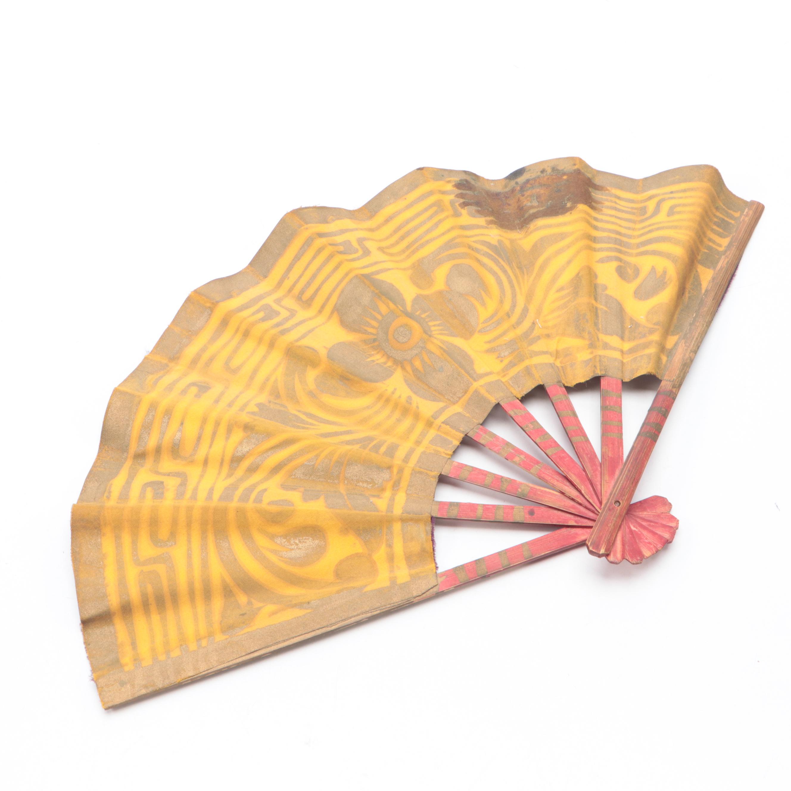 Japanese Daimyo Samurai Washi Papier-Mache Figurine with Other Decor