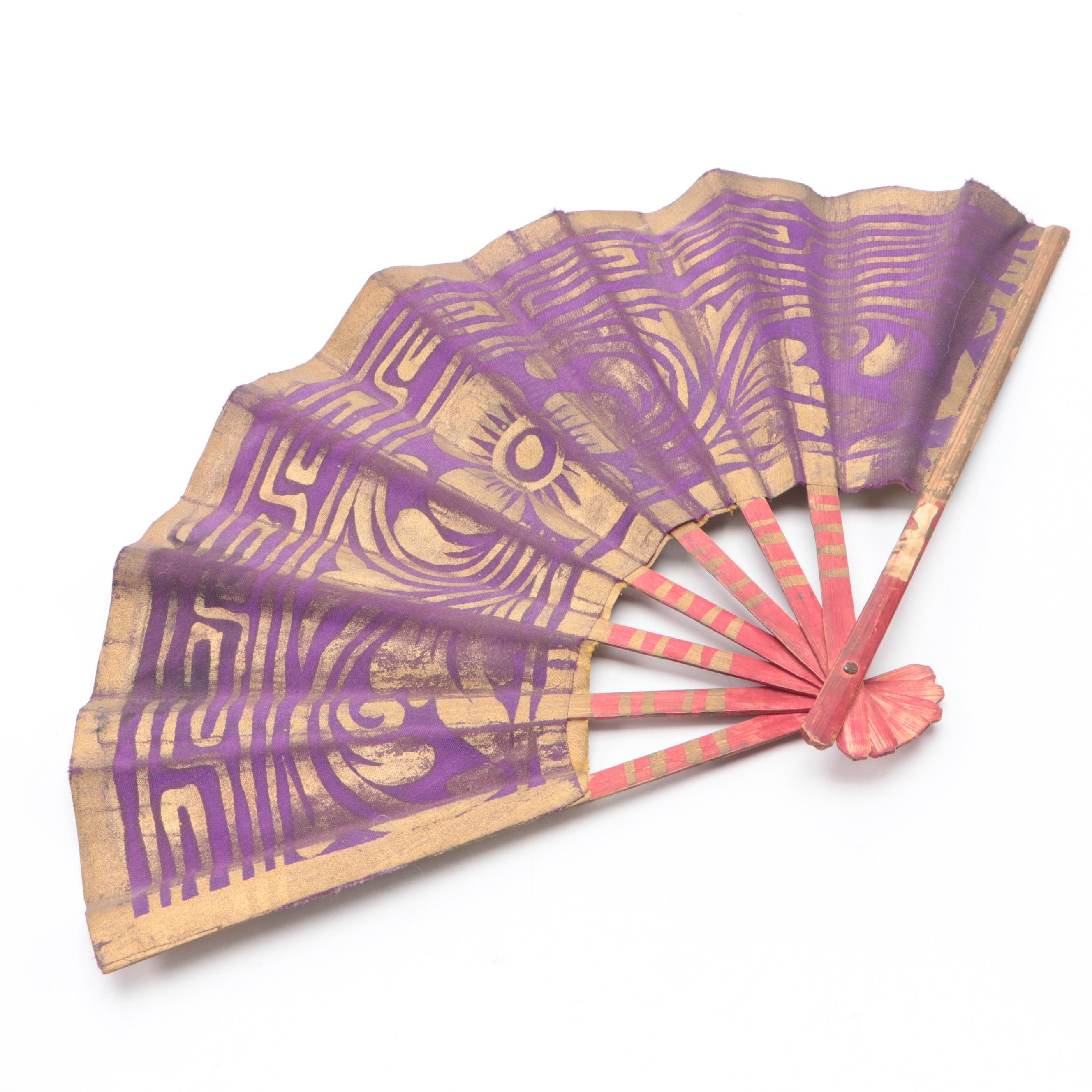 Japanese Daimyo Samurai Washi Papier-Mache Figurine with Other Decor