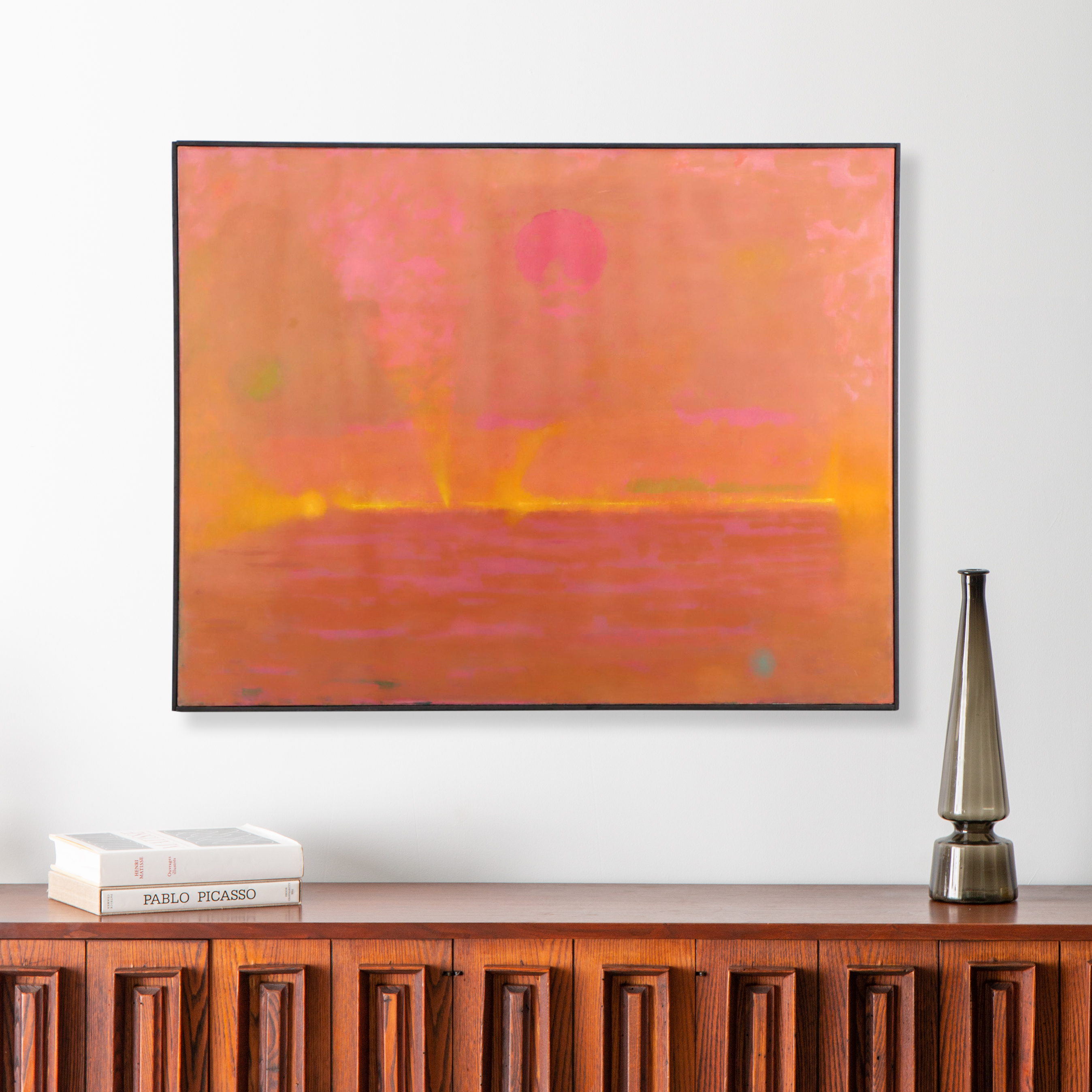 Martin Friedman Modern Oil Painting "Golden Days," 1970