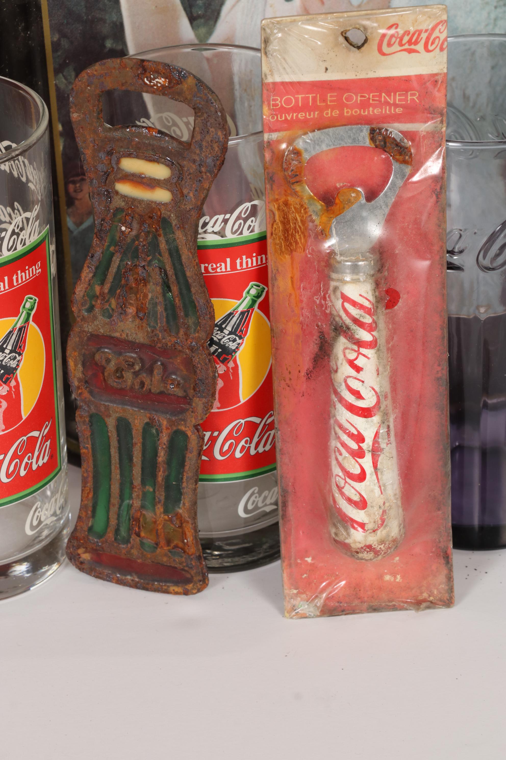 Coca Cola Wooden Crates, Drinkware, and Other Table Decor