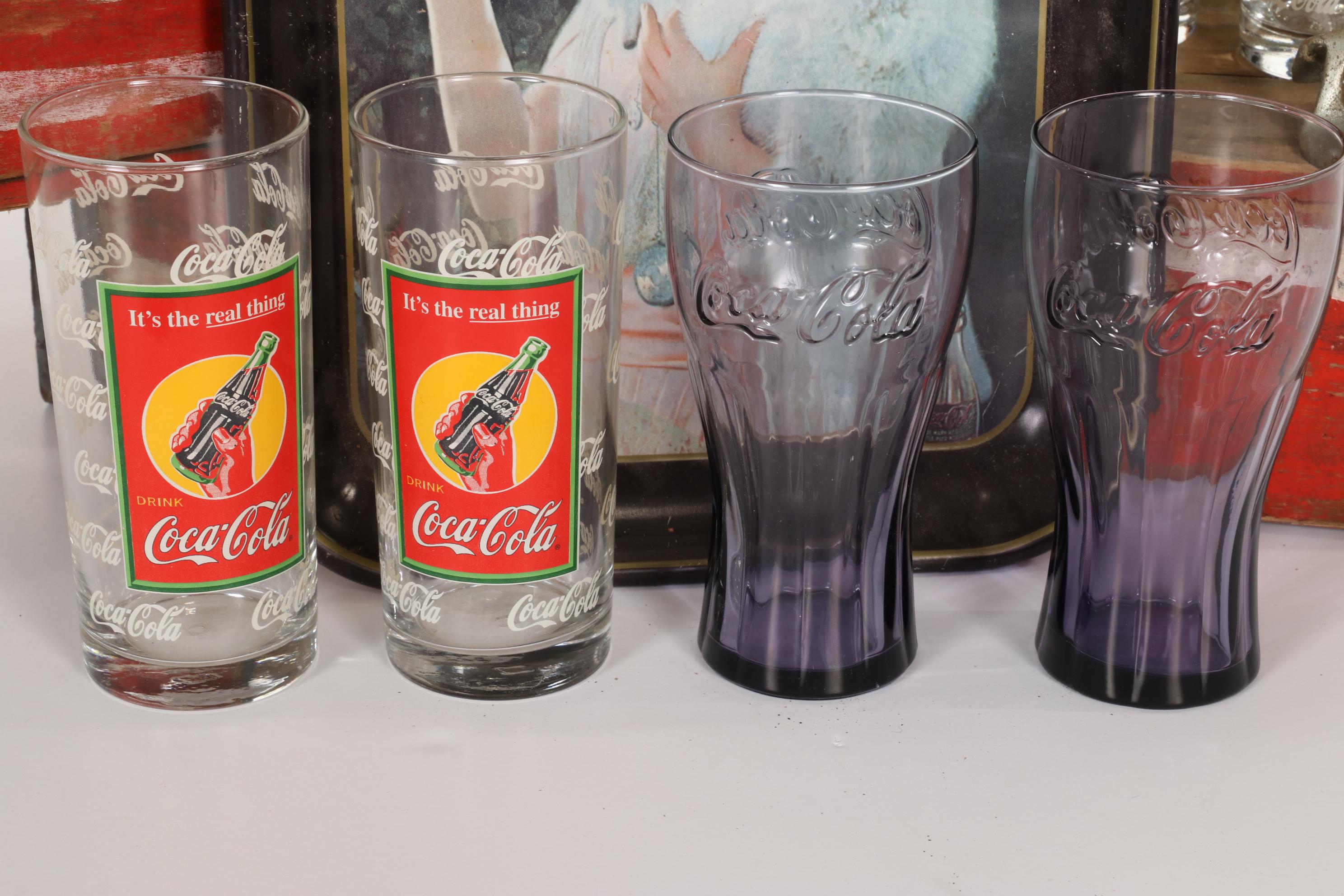 Coca Cola Wooden Crates, Drinkware, and Other Table Decor