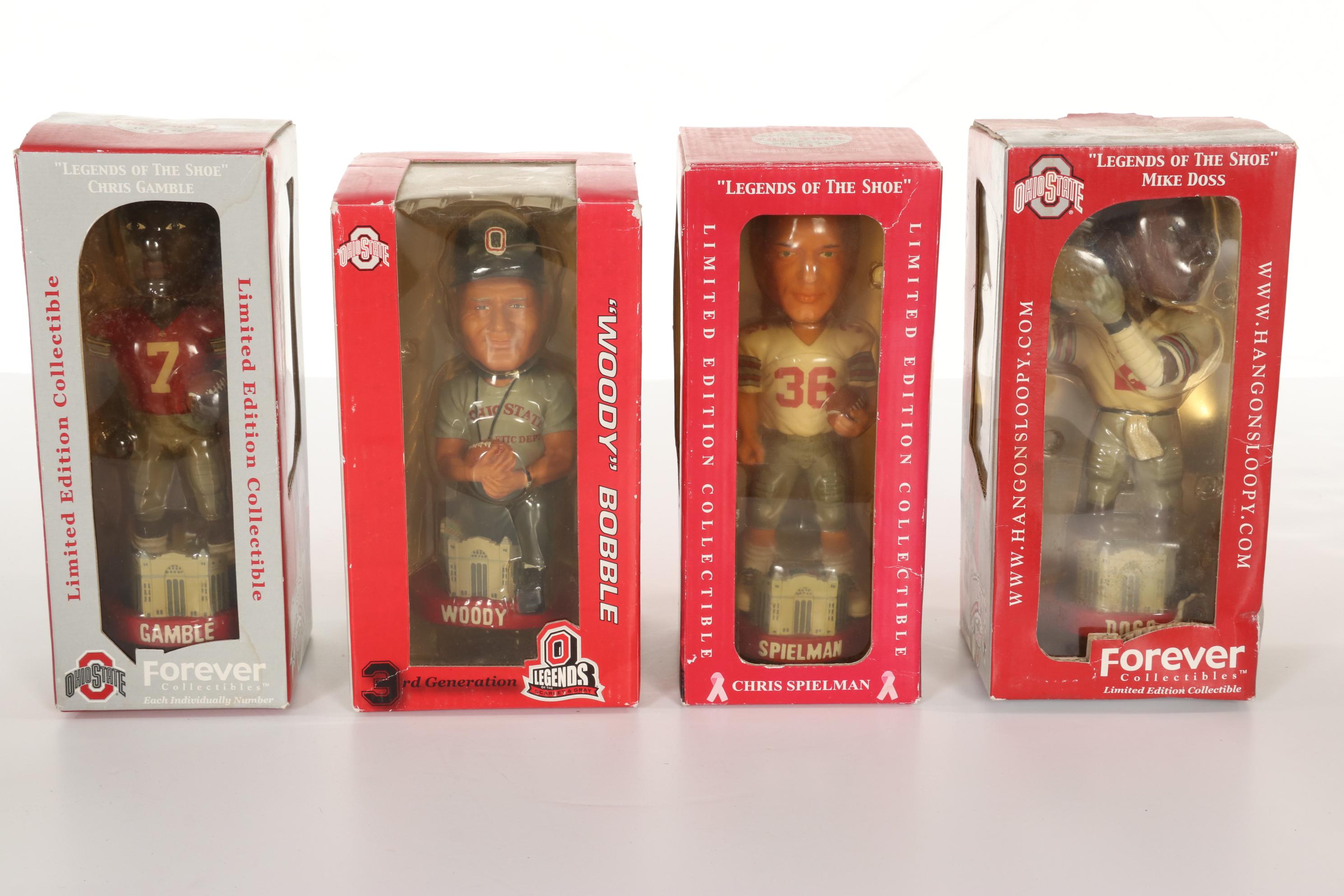 Ohio State University Buckeye Figurines, Table Lamp and Other Decor