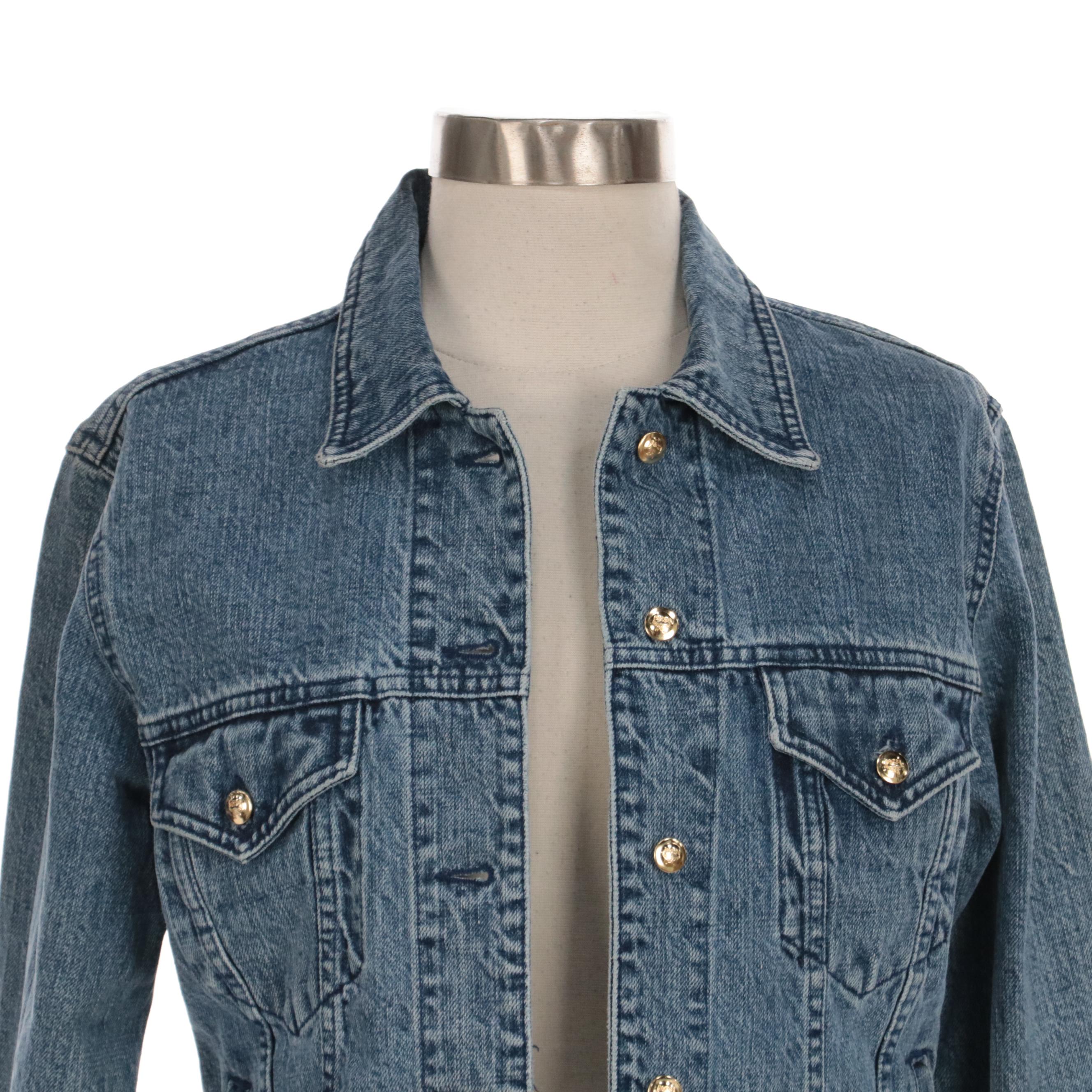 MCM The Golden Jeans Denim Trucker Jacker