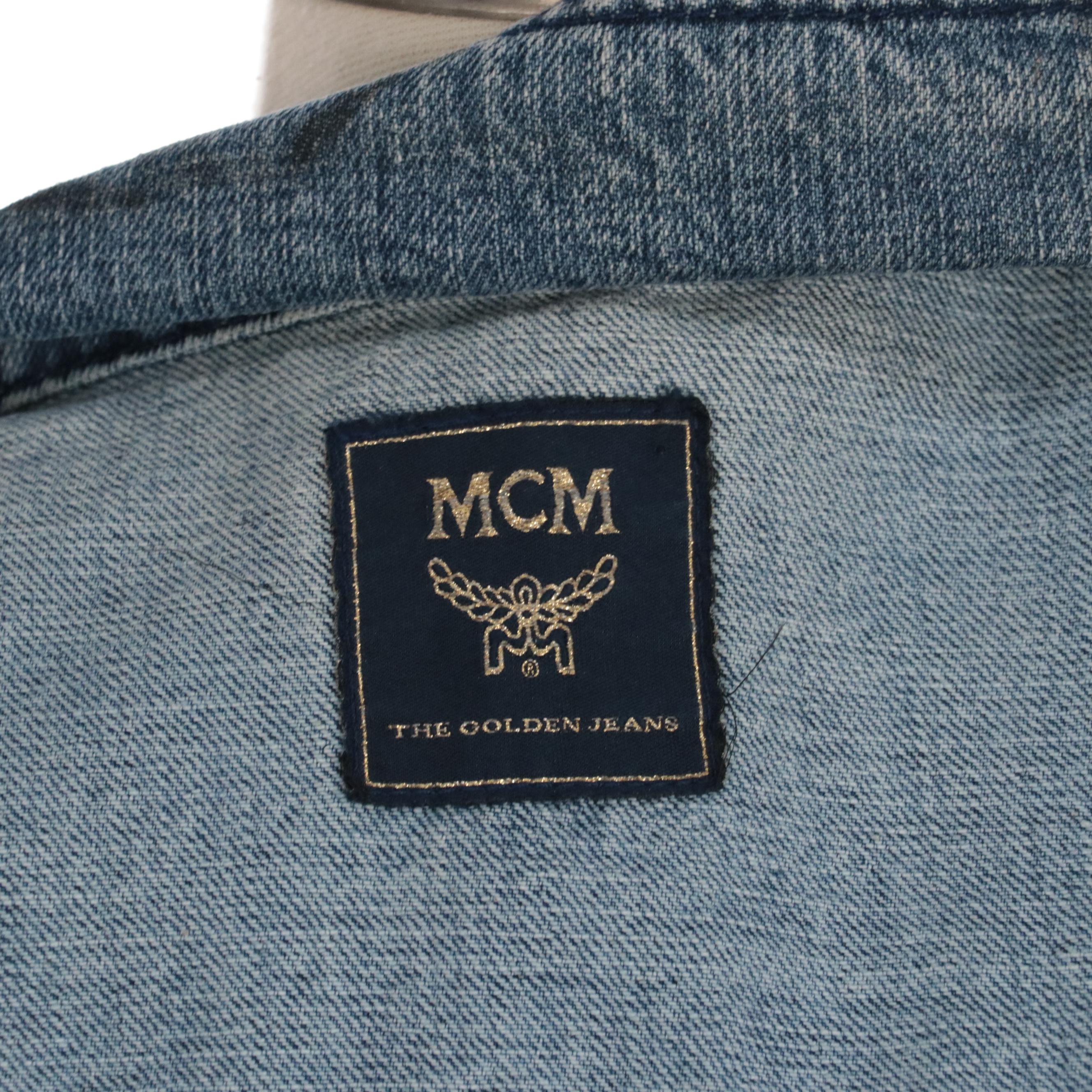 MCM The Golden Jeans Denim Trucker Jacker