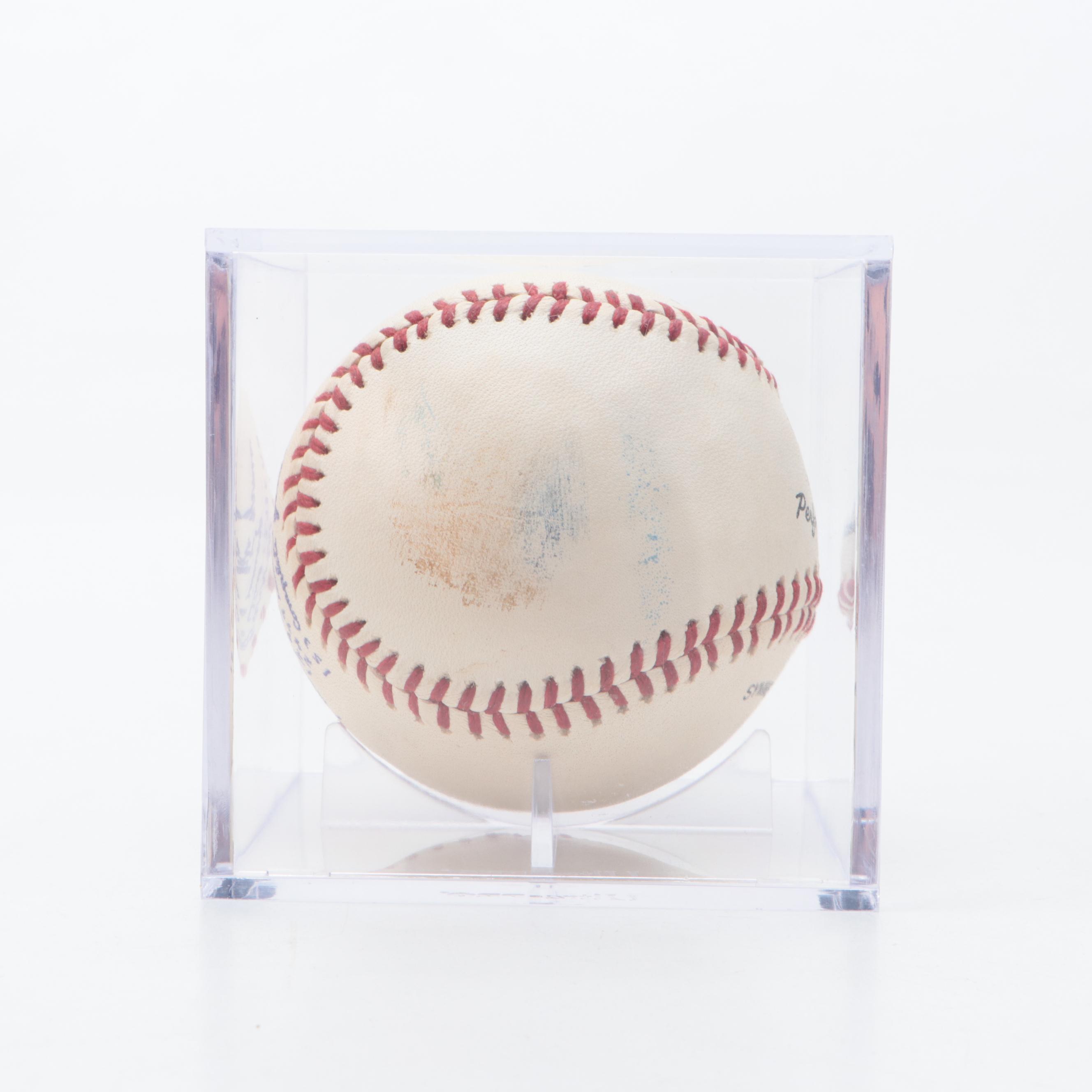 Ned Garver Signed Baseball and Detroit Tigers Photograph