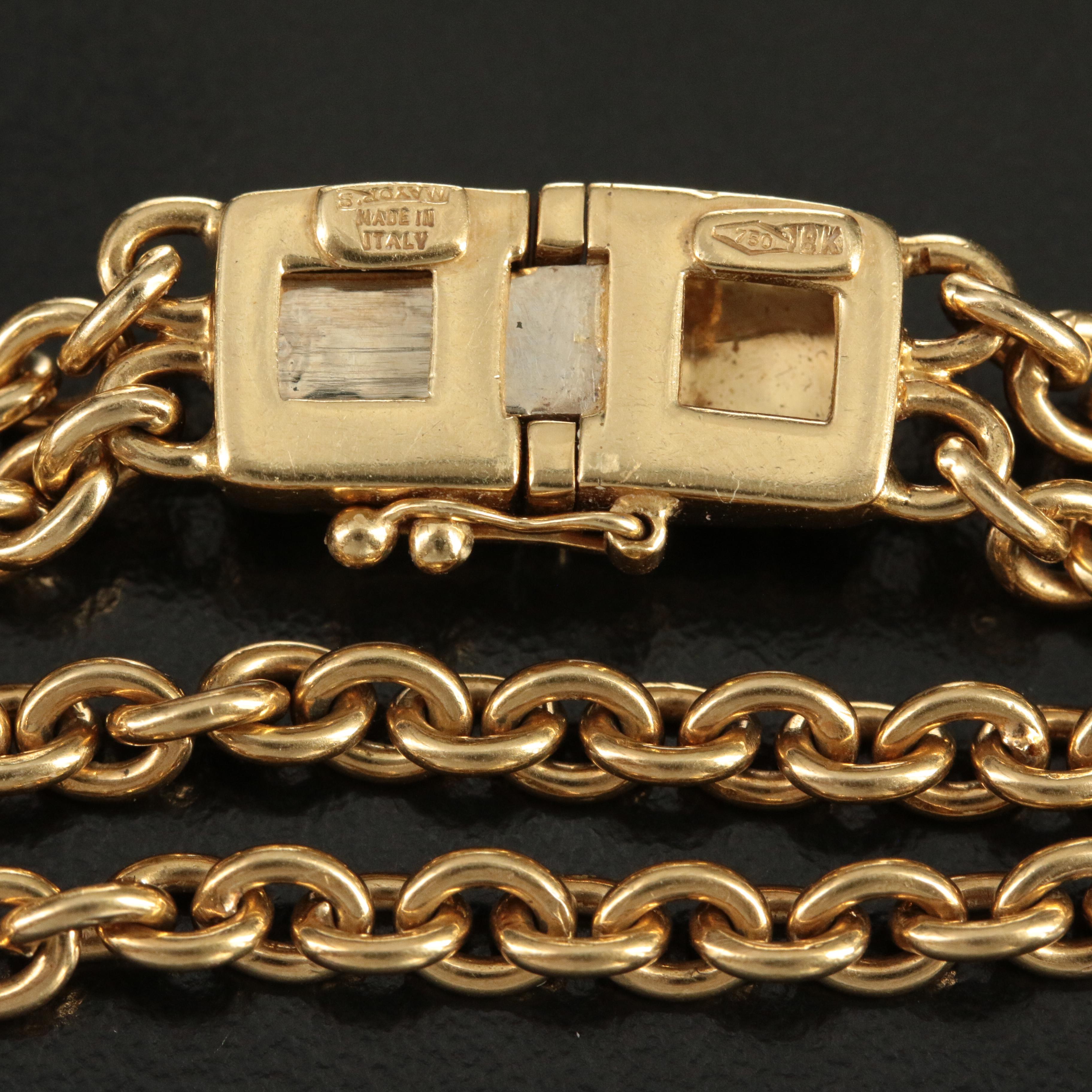 Mayors Jewelers 18K Gemstone and 0.75 CTW Diamond Necklace with Heart Dangles