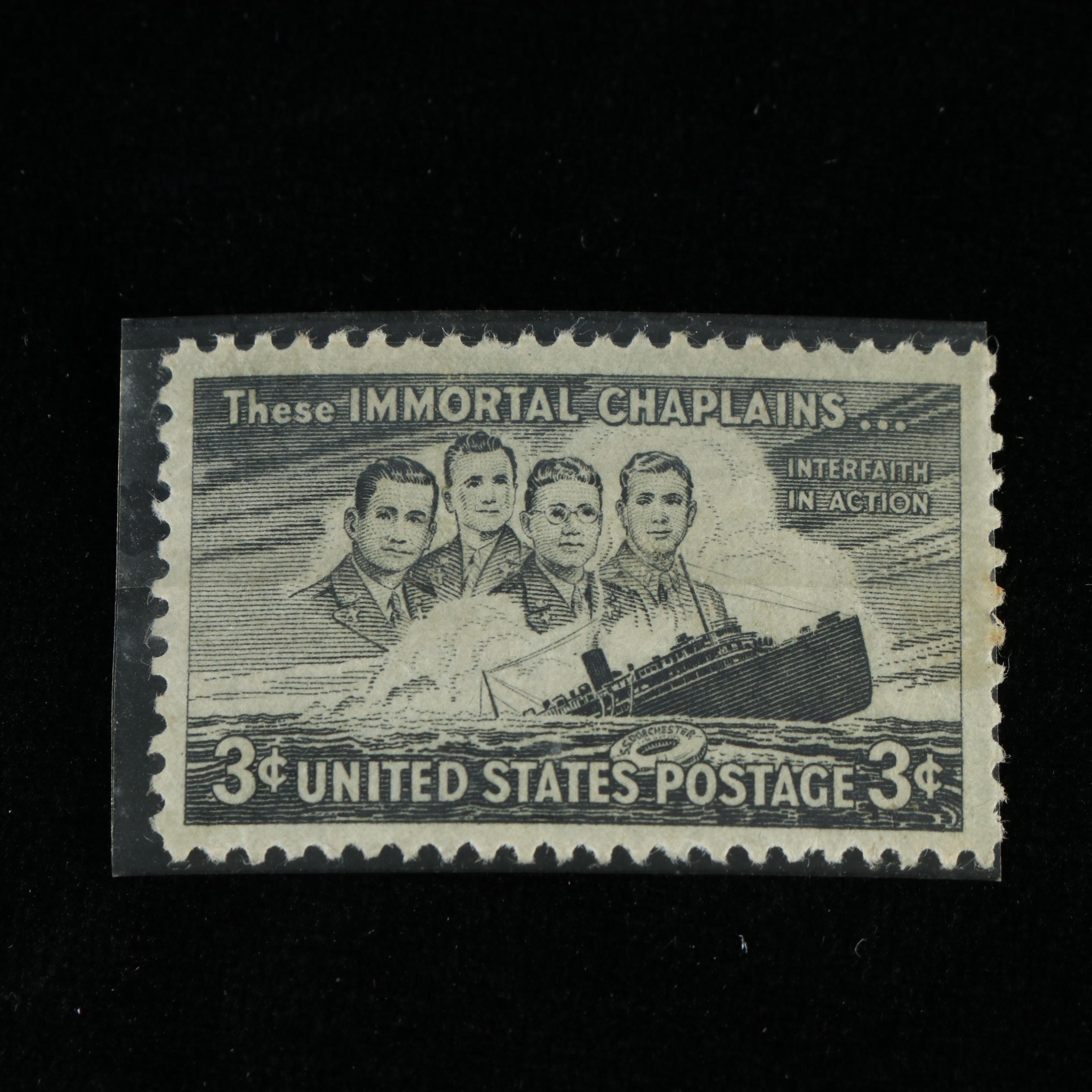 Box of Assorted U.S. Postage Stamps and Supplies