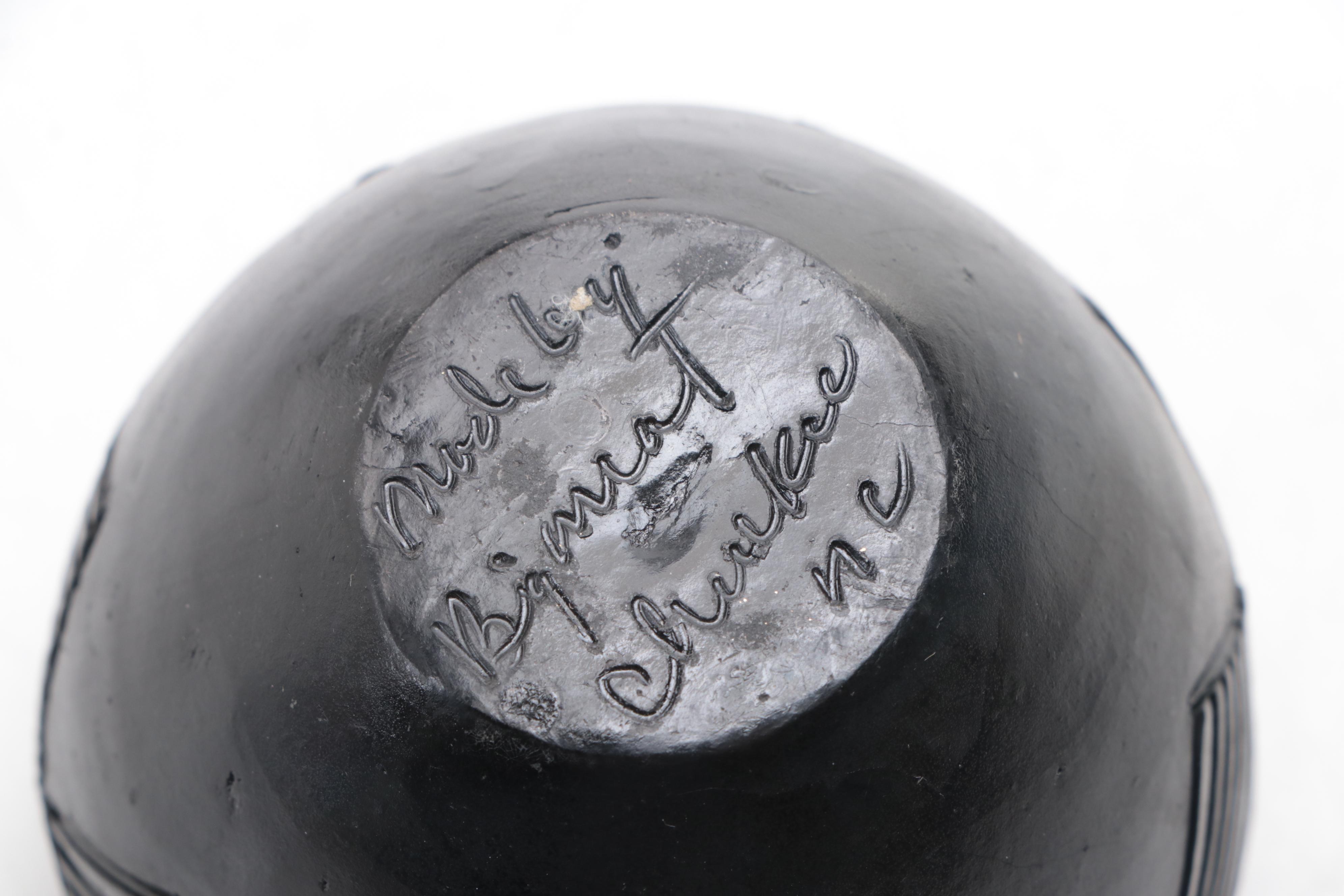 Bigmeat Cherokee Pottery  Wedding Vases and Bowl with Feathers