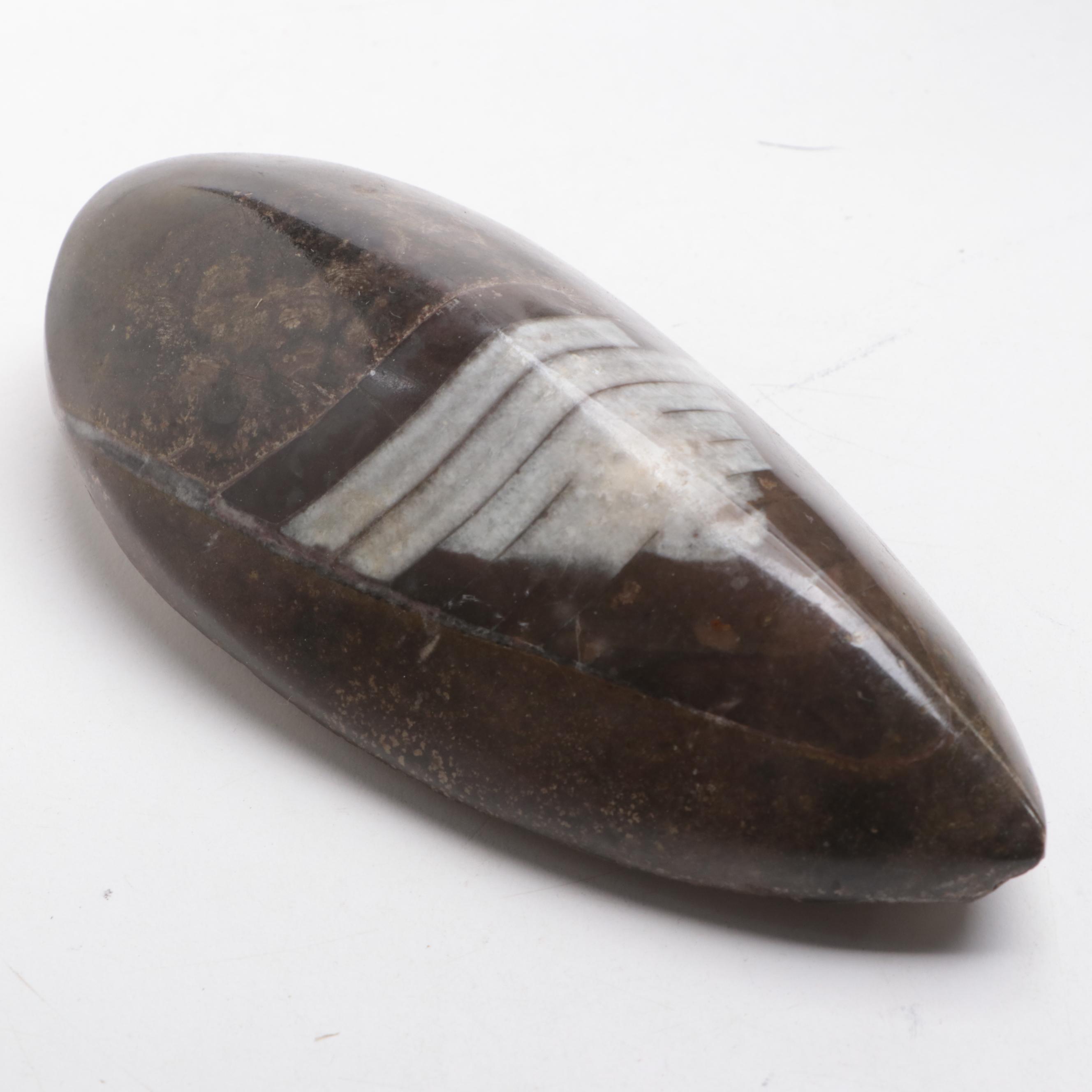 Carved Medicine Bears and Smooth Inlay Paperweight