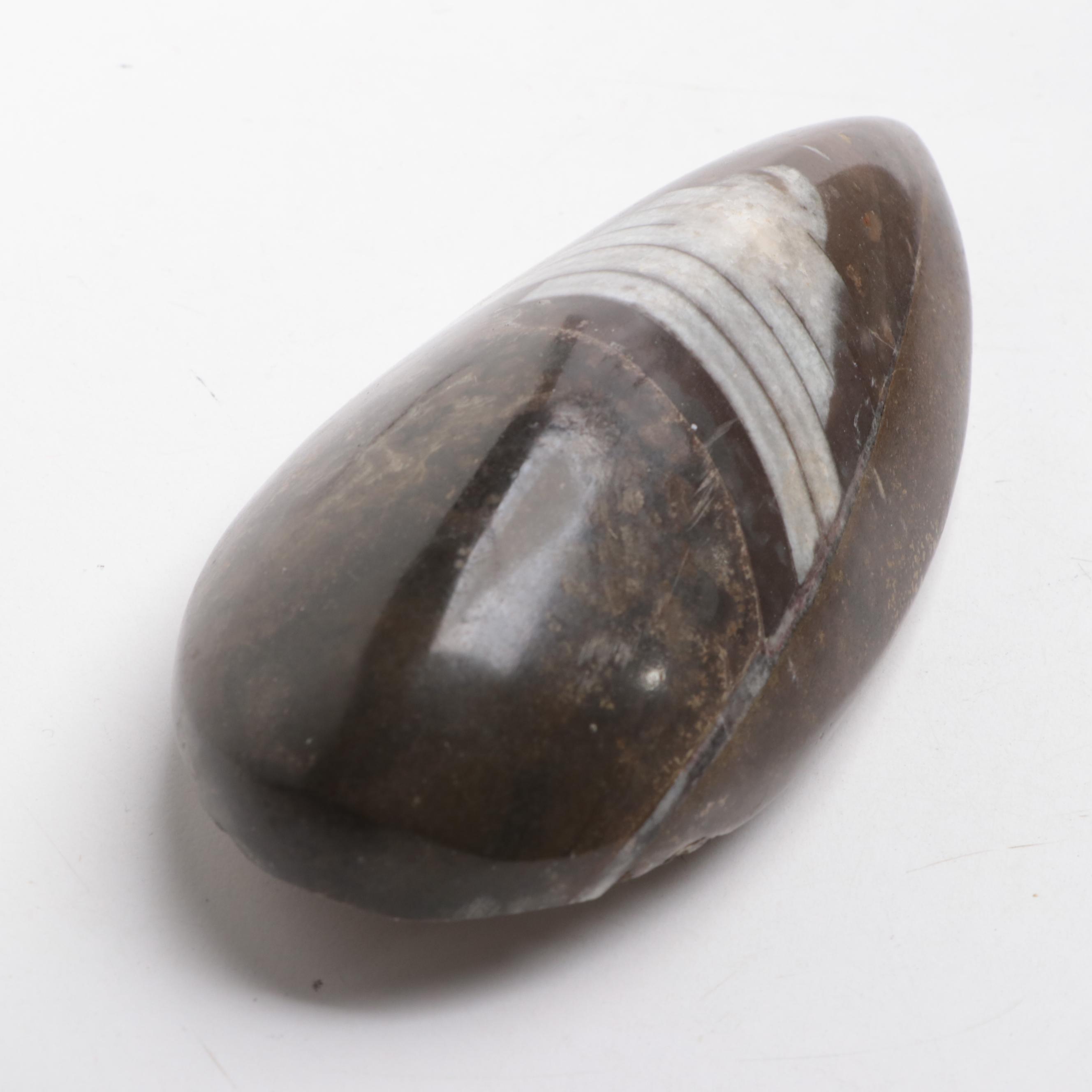 Carved Medicine Bears and Smooth Inlay Paperweight