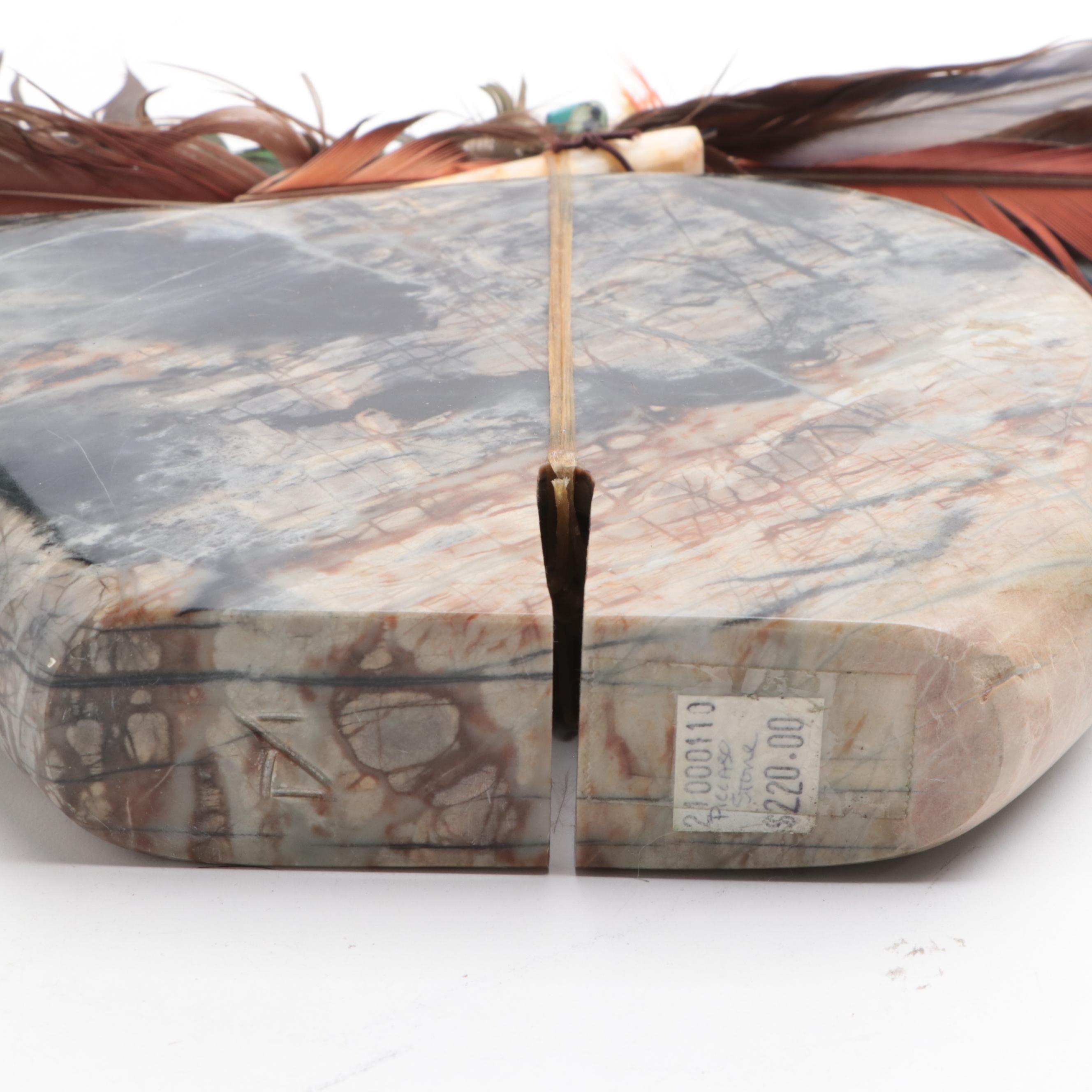 Carved Medicine Bears and Smooth Inlay Paperweight