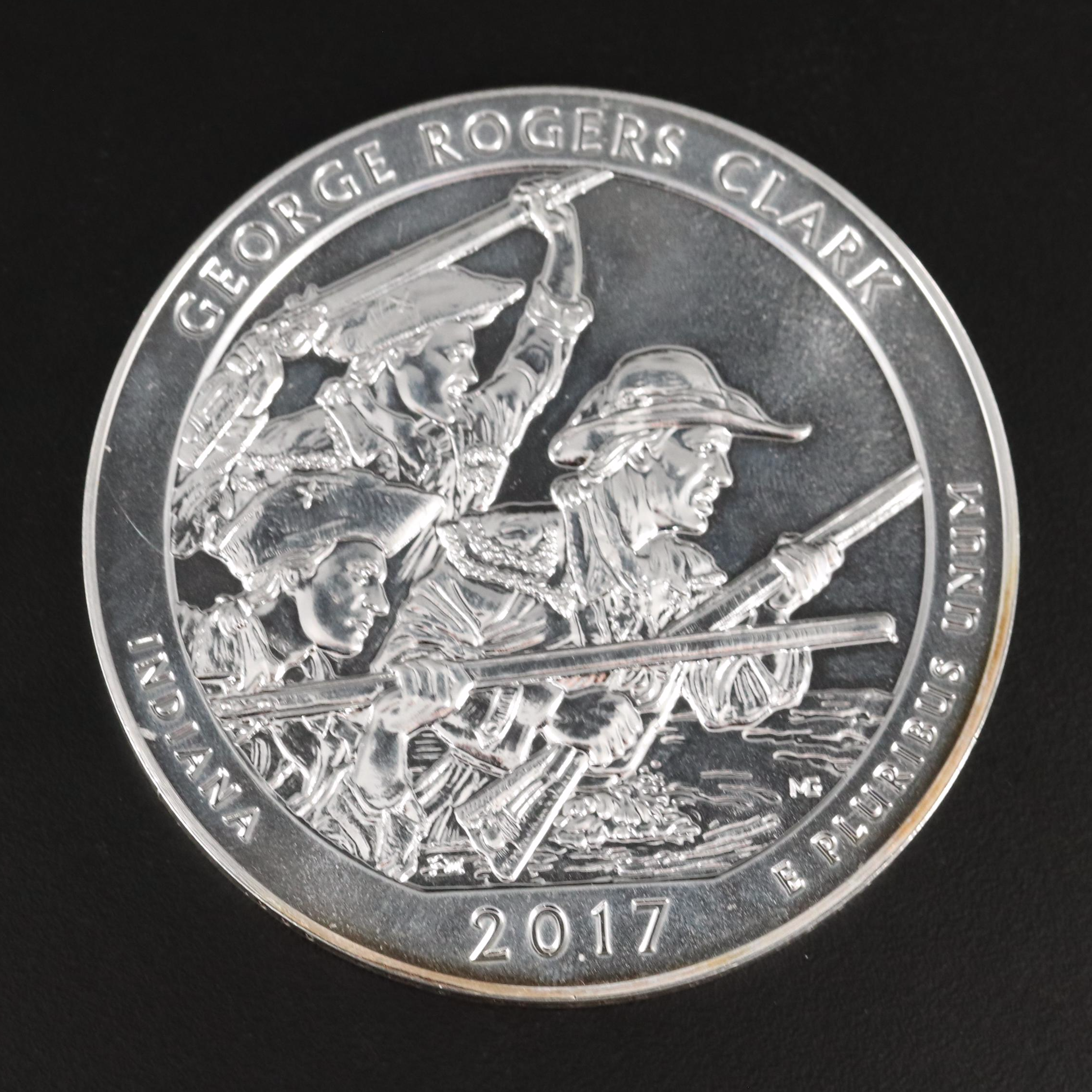 2017 George Rogers Clark ATB 5-Oz. Fine Silver Quarter