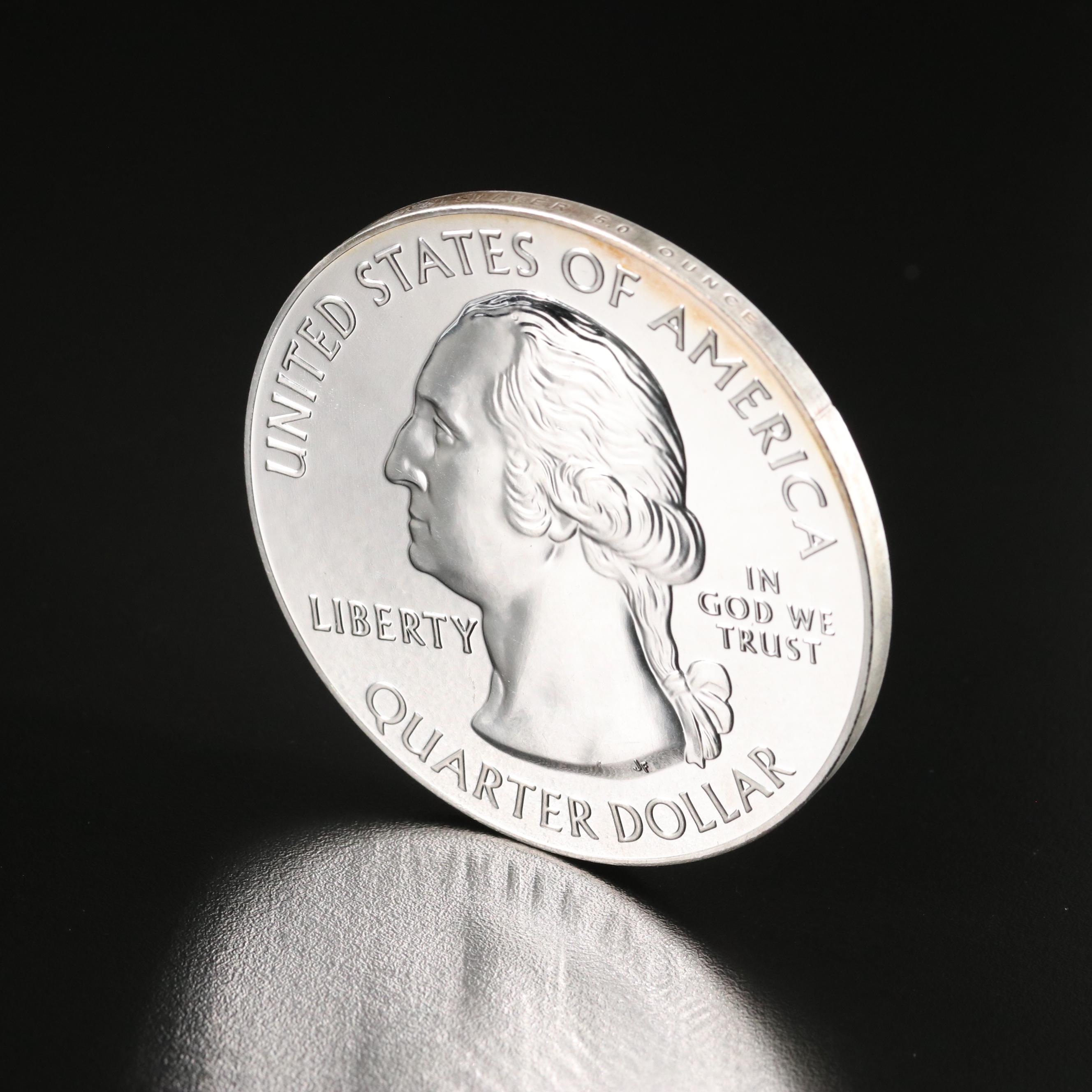 2017 George Rogers Clark ATB 5-Oz. Fine Silver Quarter