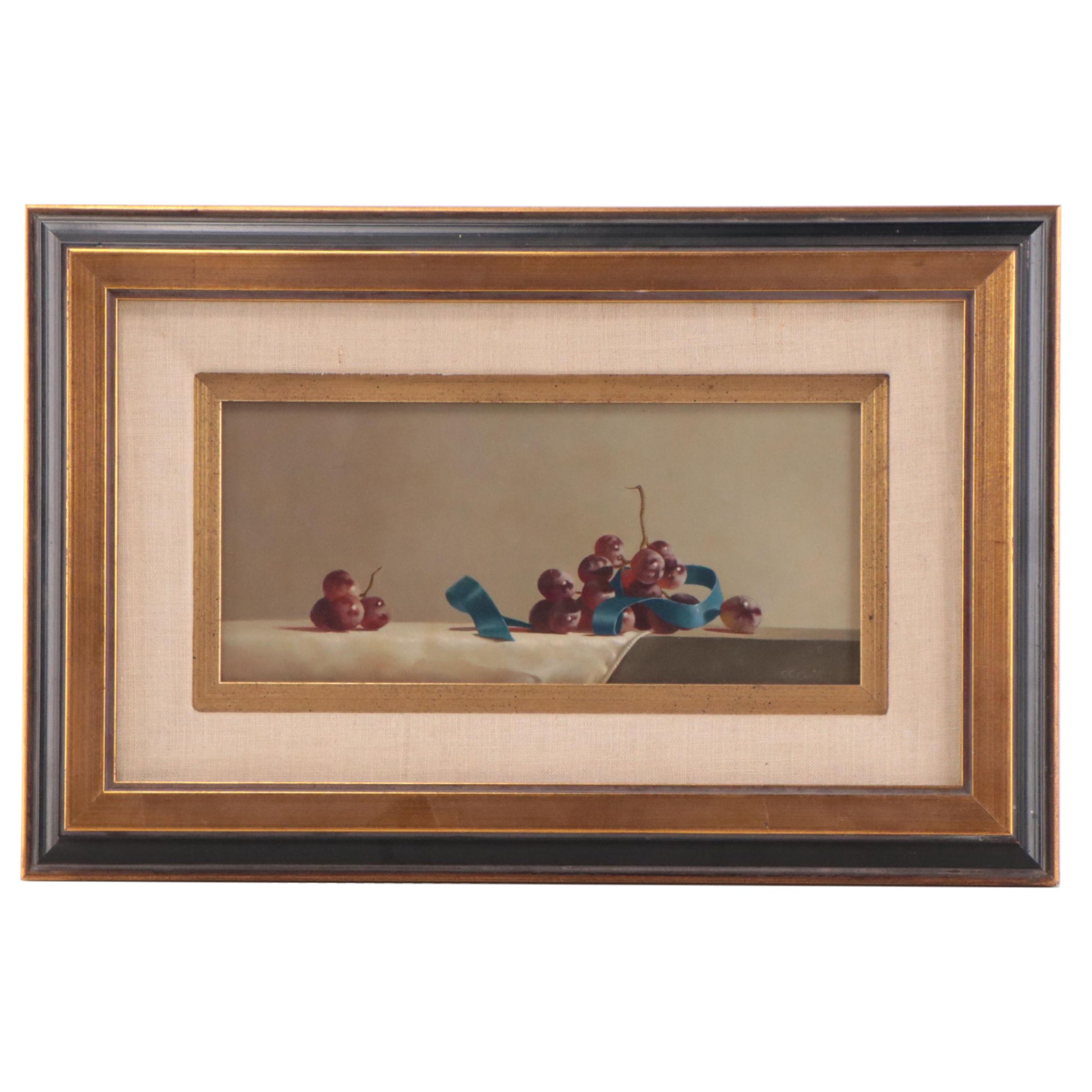 Loran Speck Still Life Oil Painting of Grapes