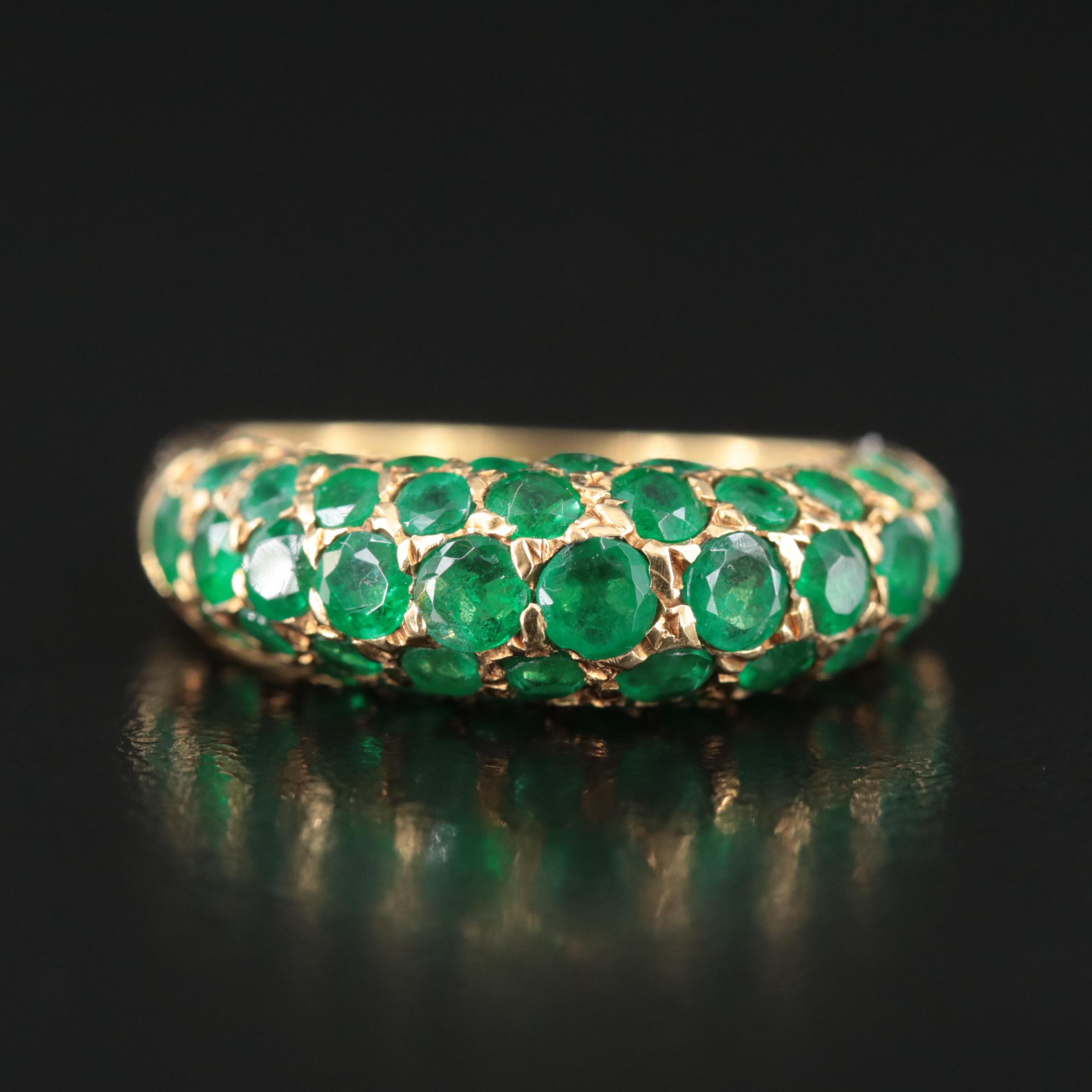 18K Emerald Ring