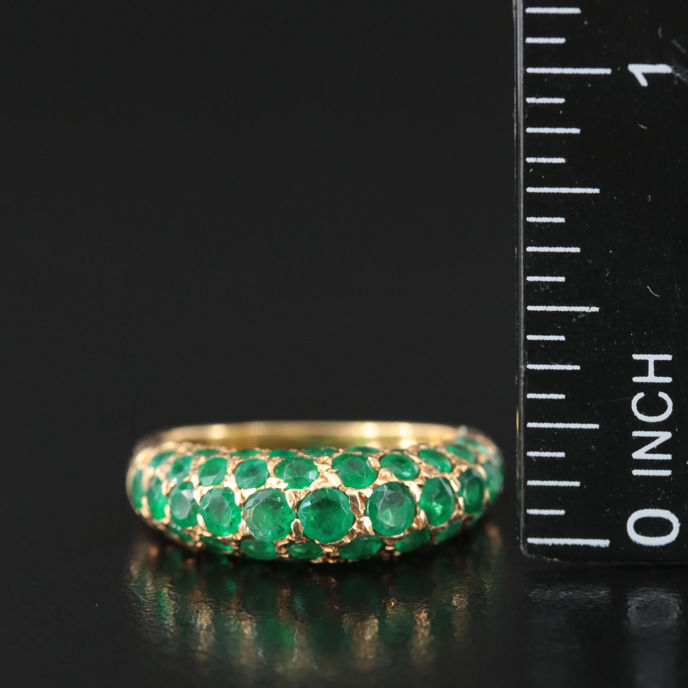 18K Emerald Ring