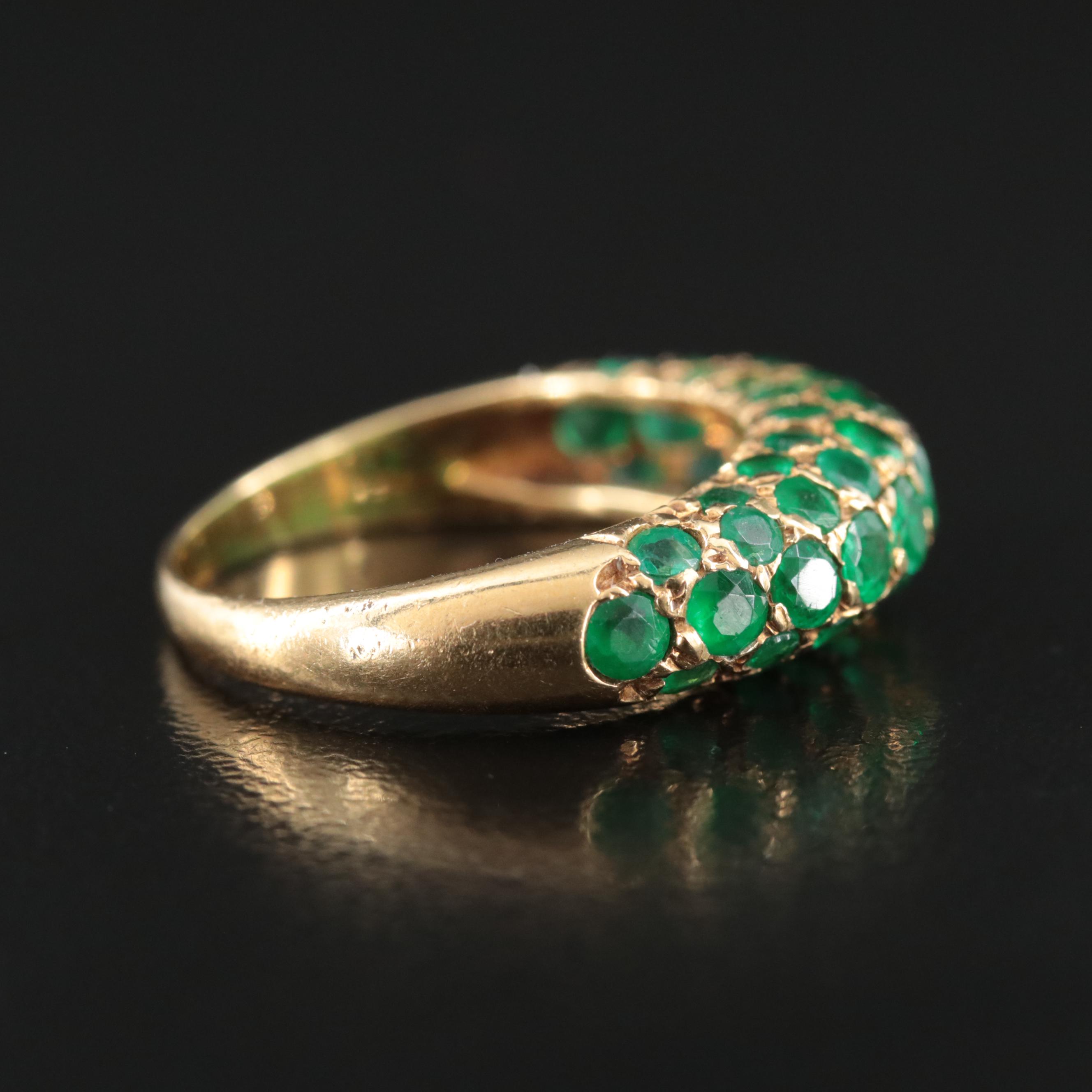 18K Emerald Ring