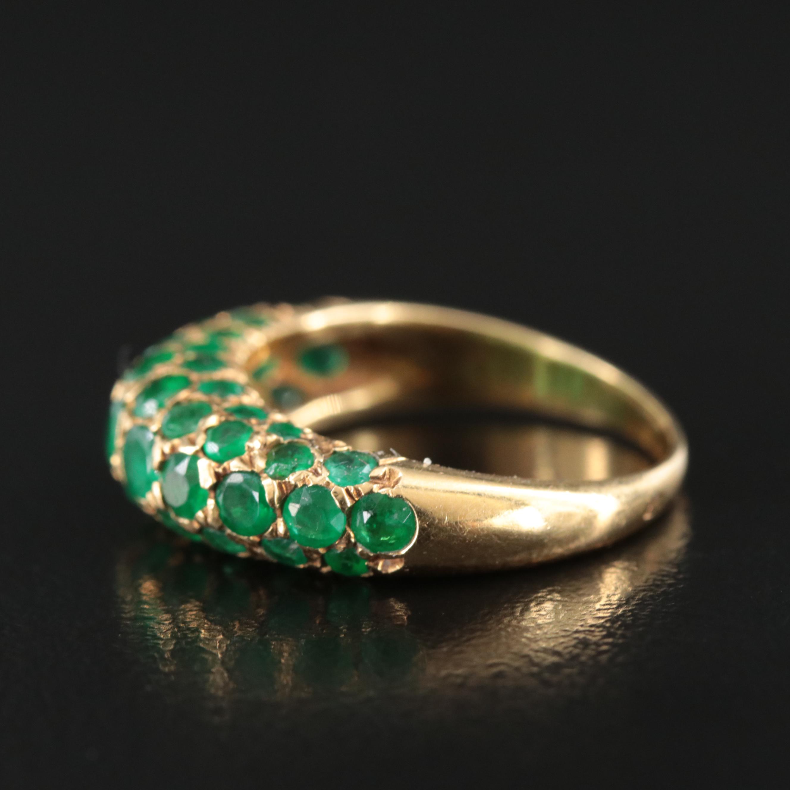18K Emerald Ring