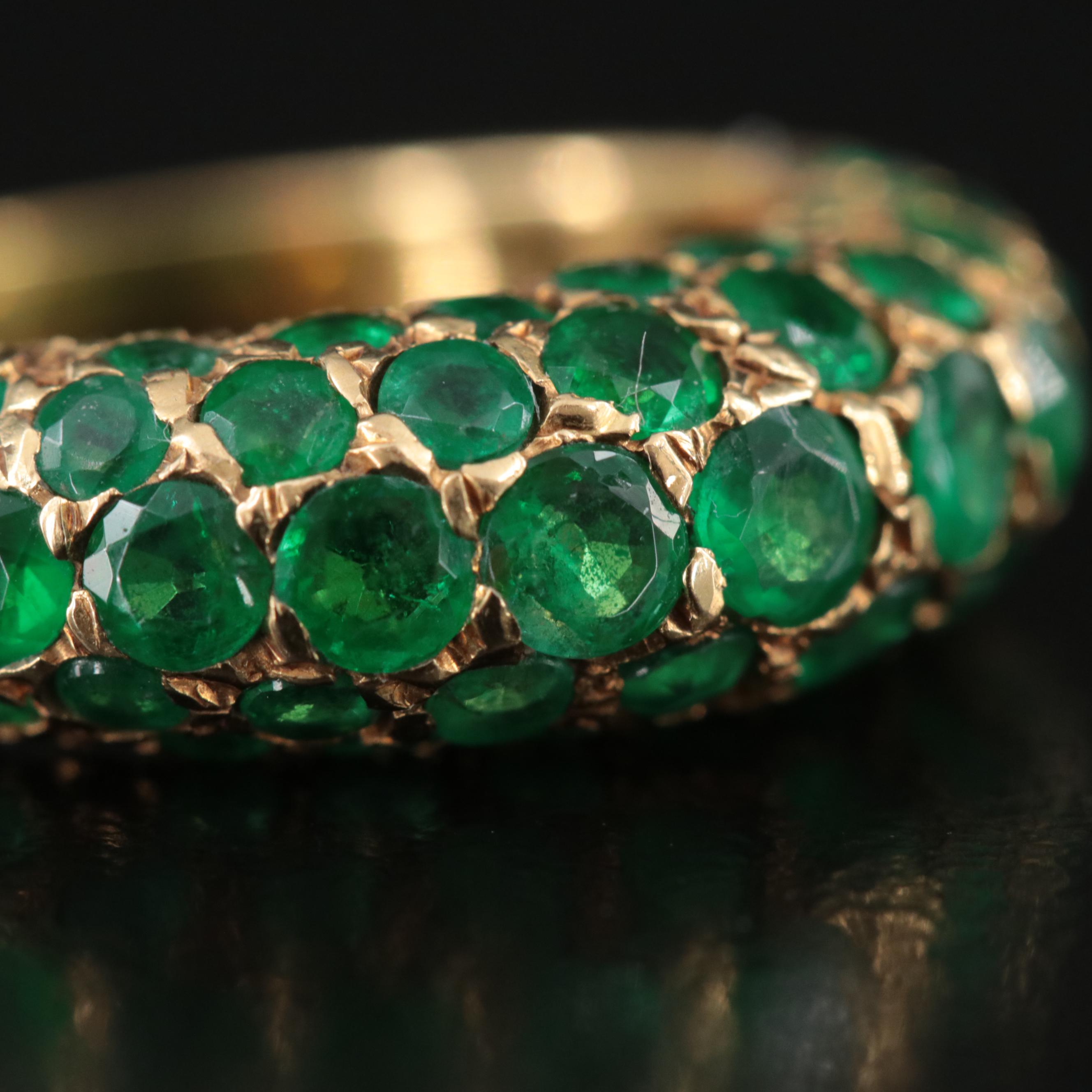 18K Emerald Ring