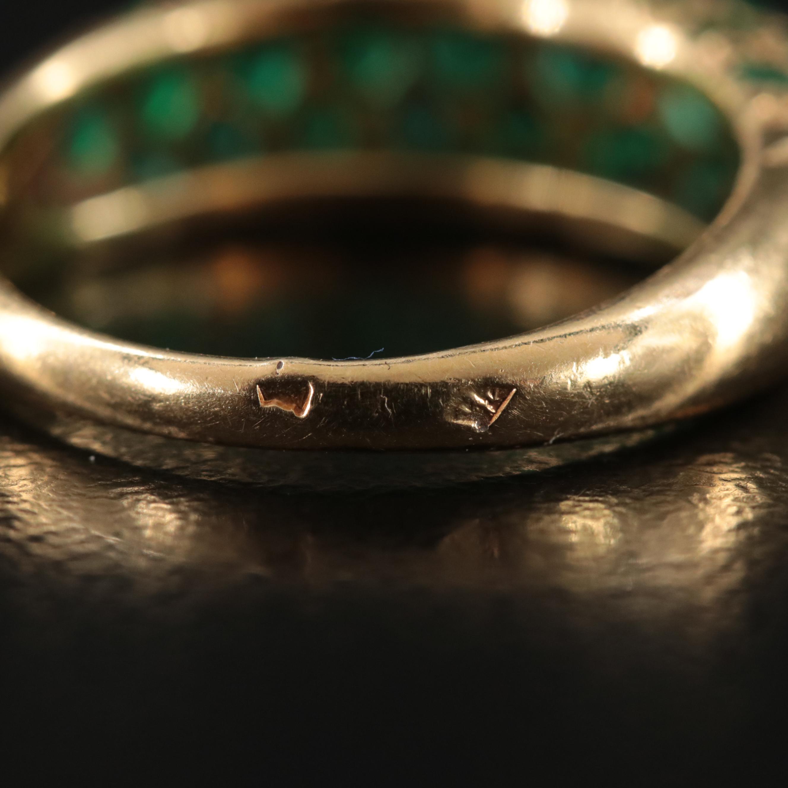 18K Emerald Ring