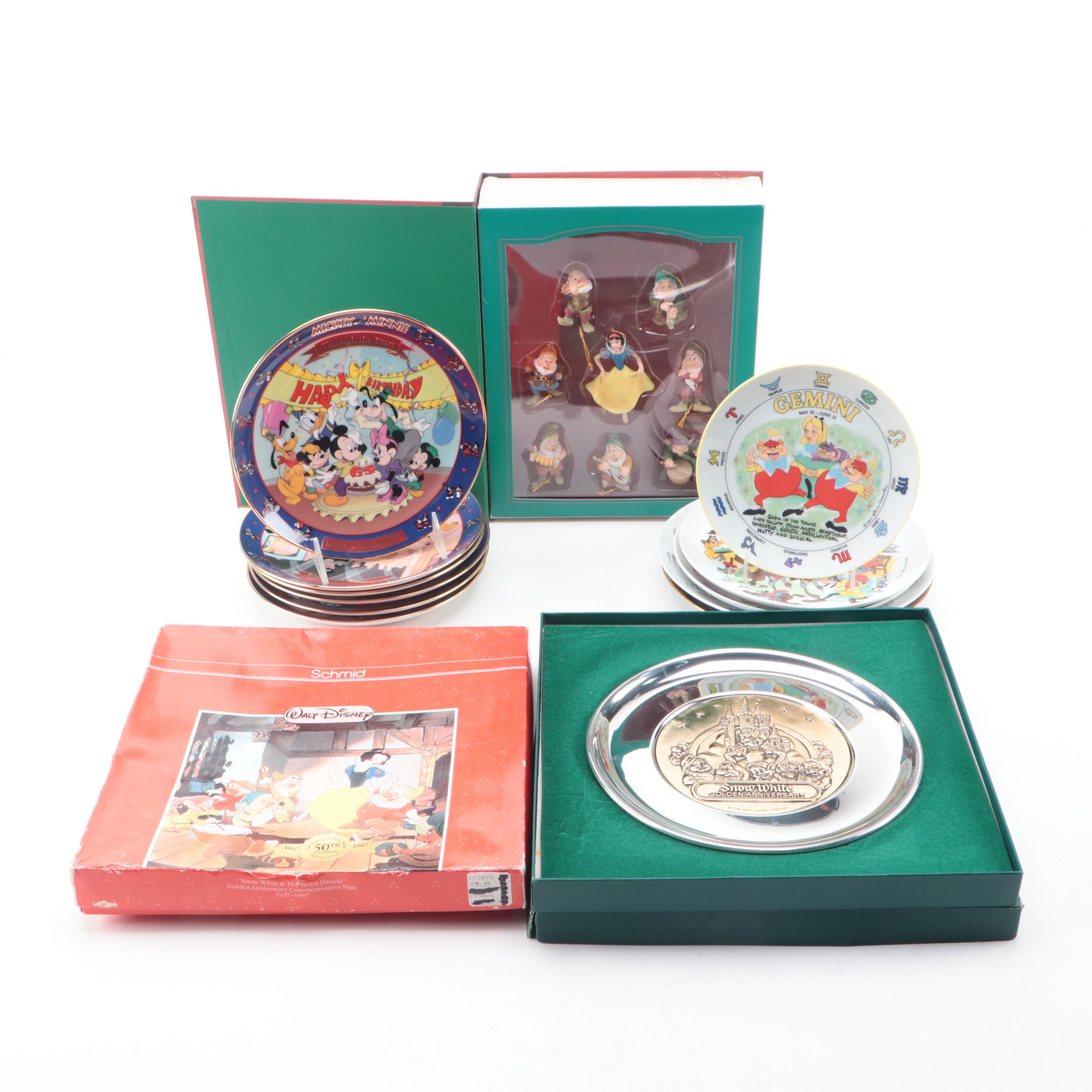 Bradford Exchange and Walt Disney Porcelain Collector Plates, Ornaments & More