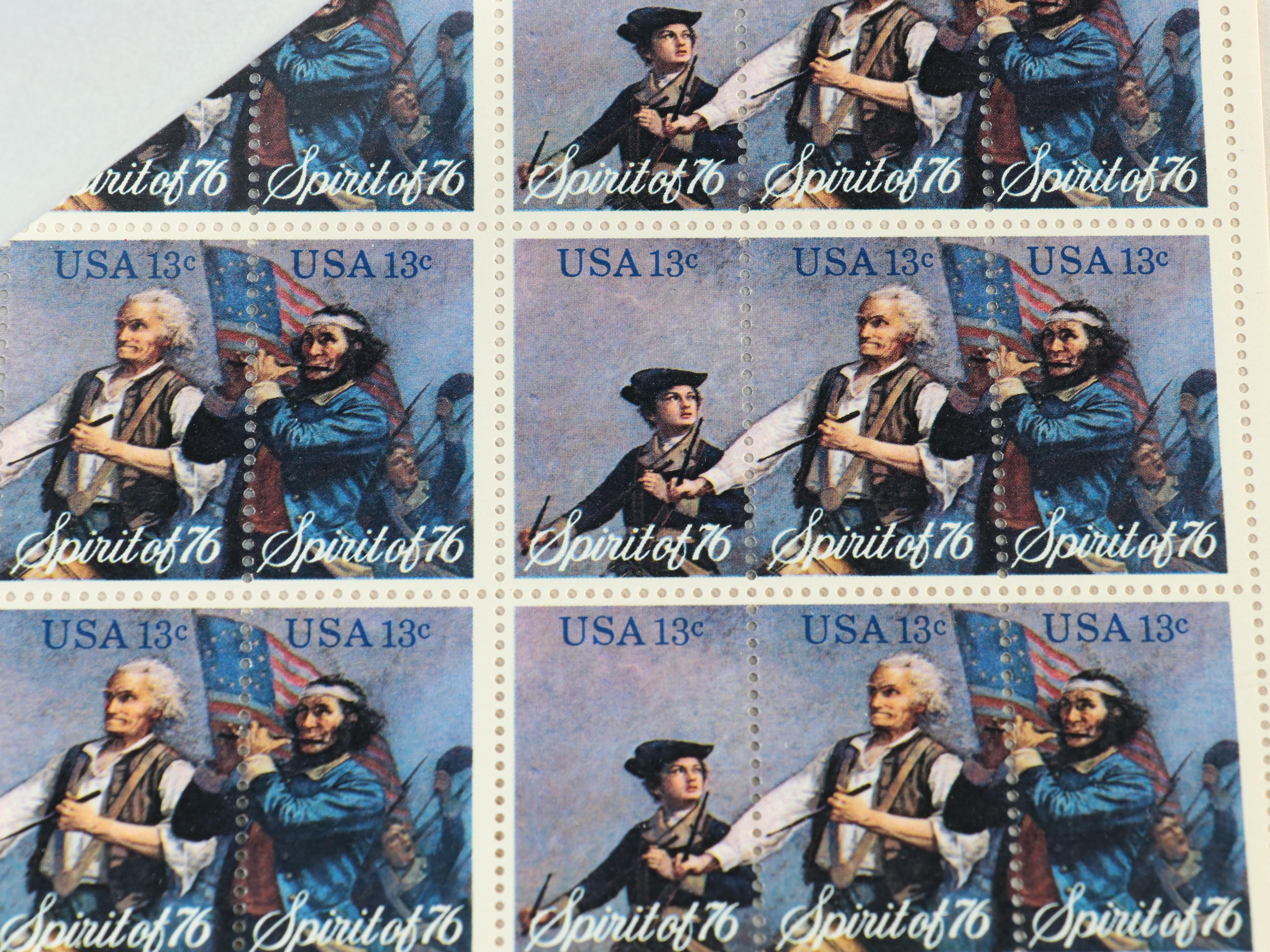 Forty Mint Sheet Files for Postage Stamp Sheets, 60s to 80s