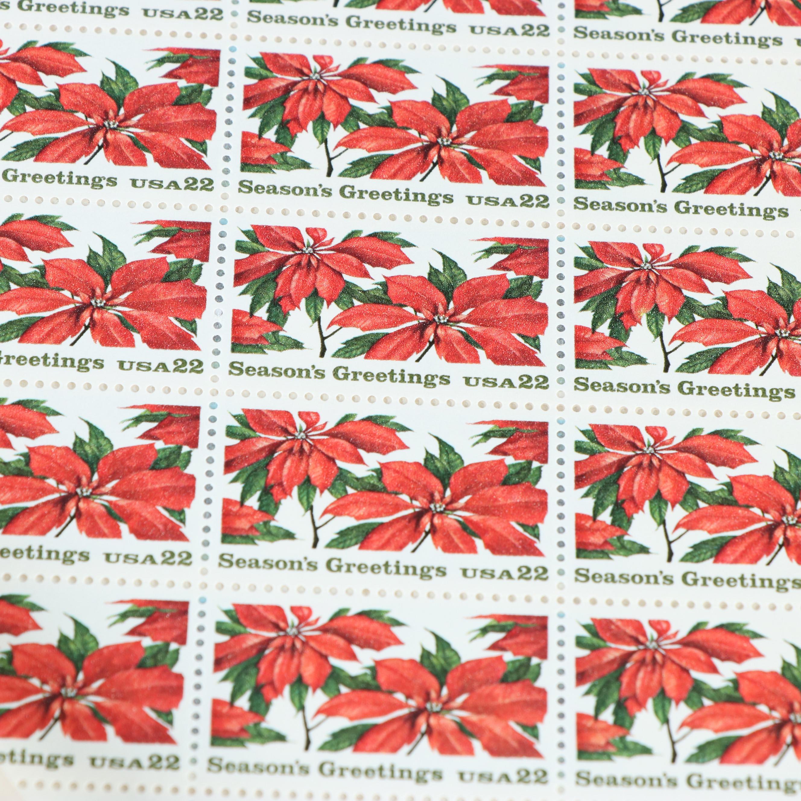 Forty Mint Sheet Files for Postage Stamp Sheets, 60s to 80s