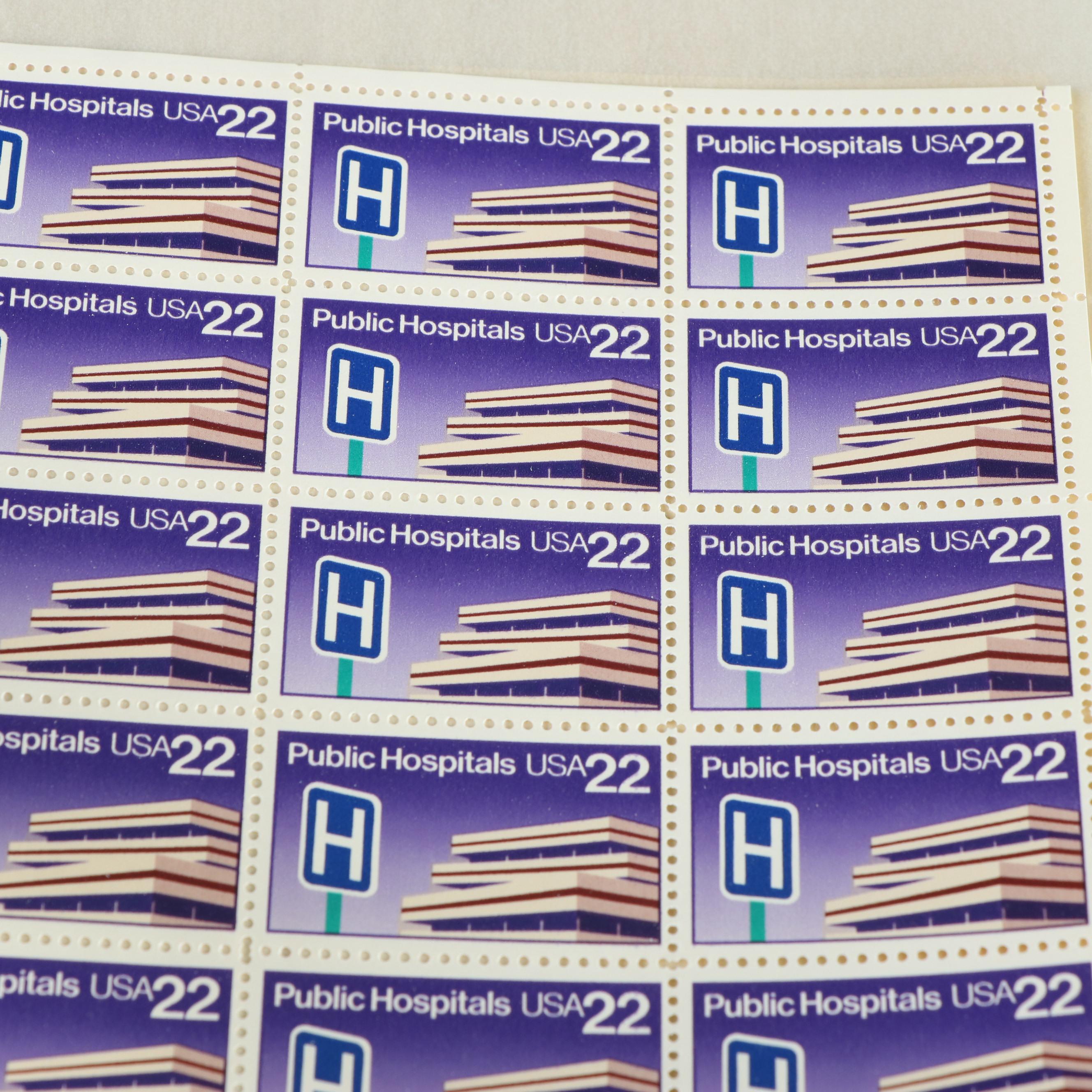 Forty Mint Sheet Files for Postage Stamp Sheets, 60s to 80s