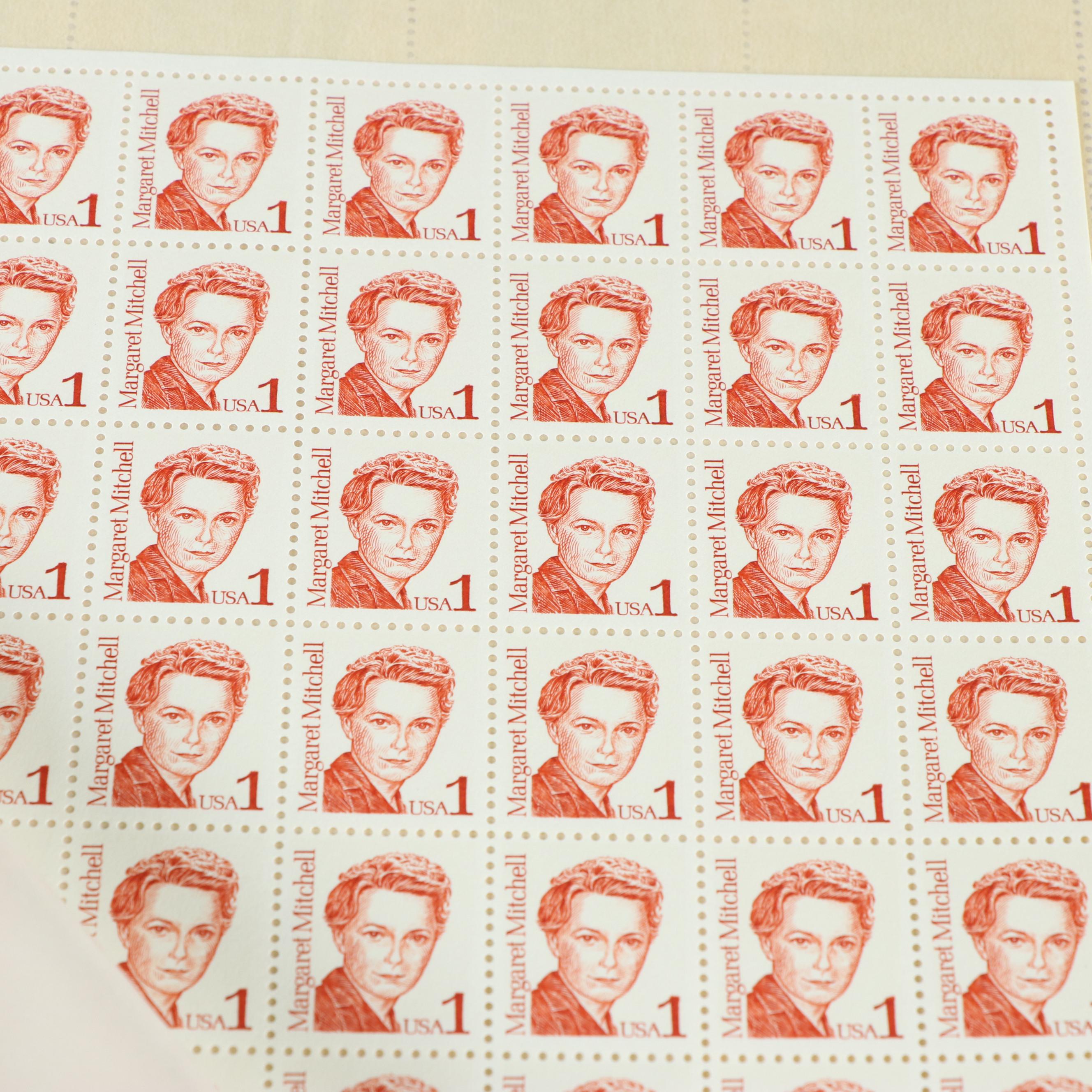 Forty Mint Sheet Files for Postage Stamp Sheets, 60s to 80s