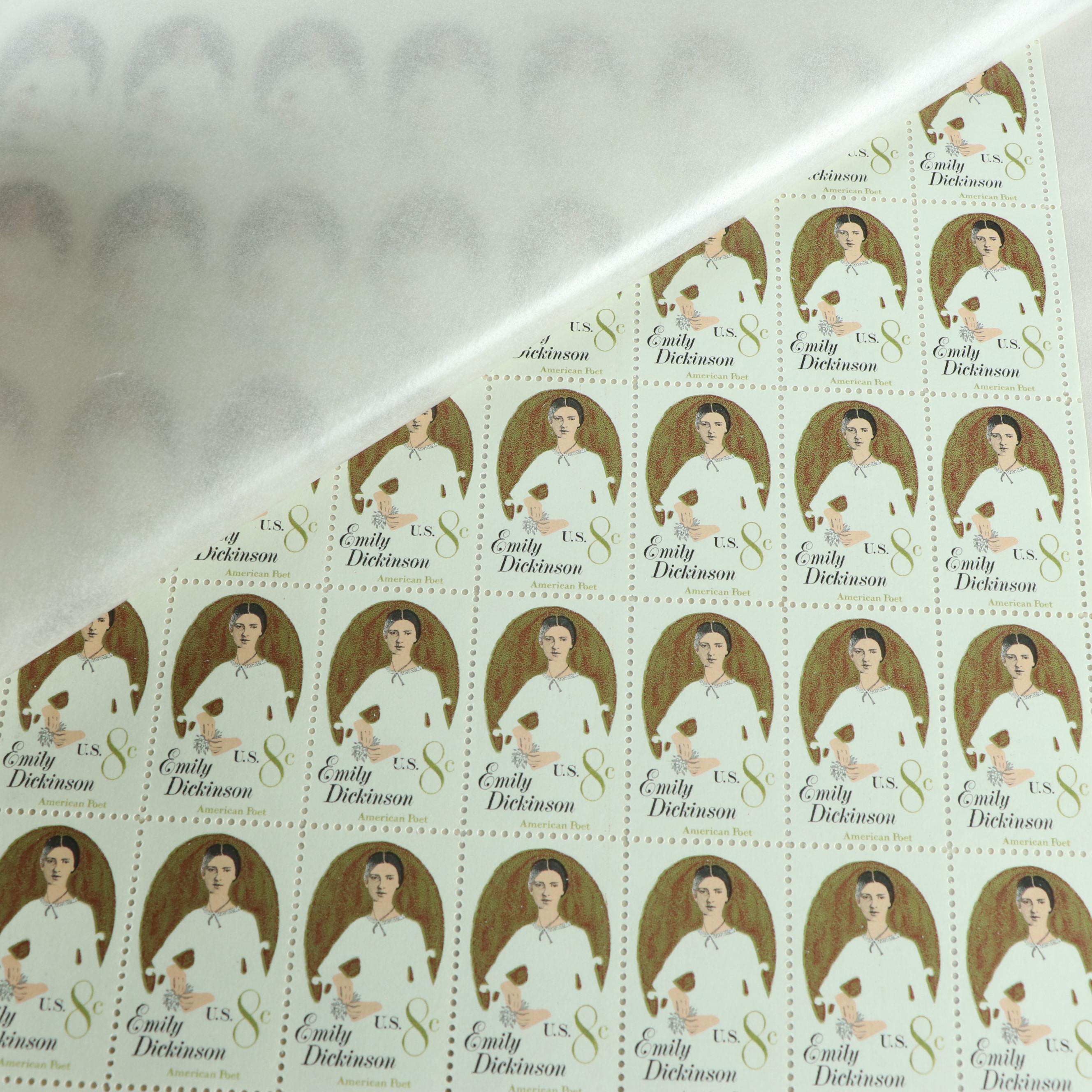 Forty Mint Sheet Files for Postage Stamp Sheets, 60s to 80s