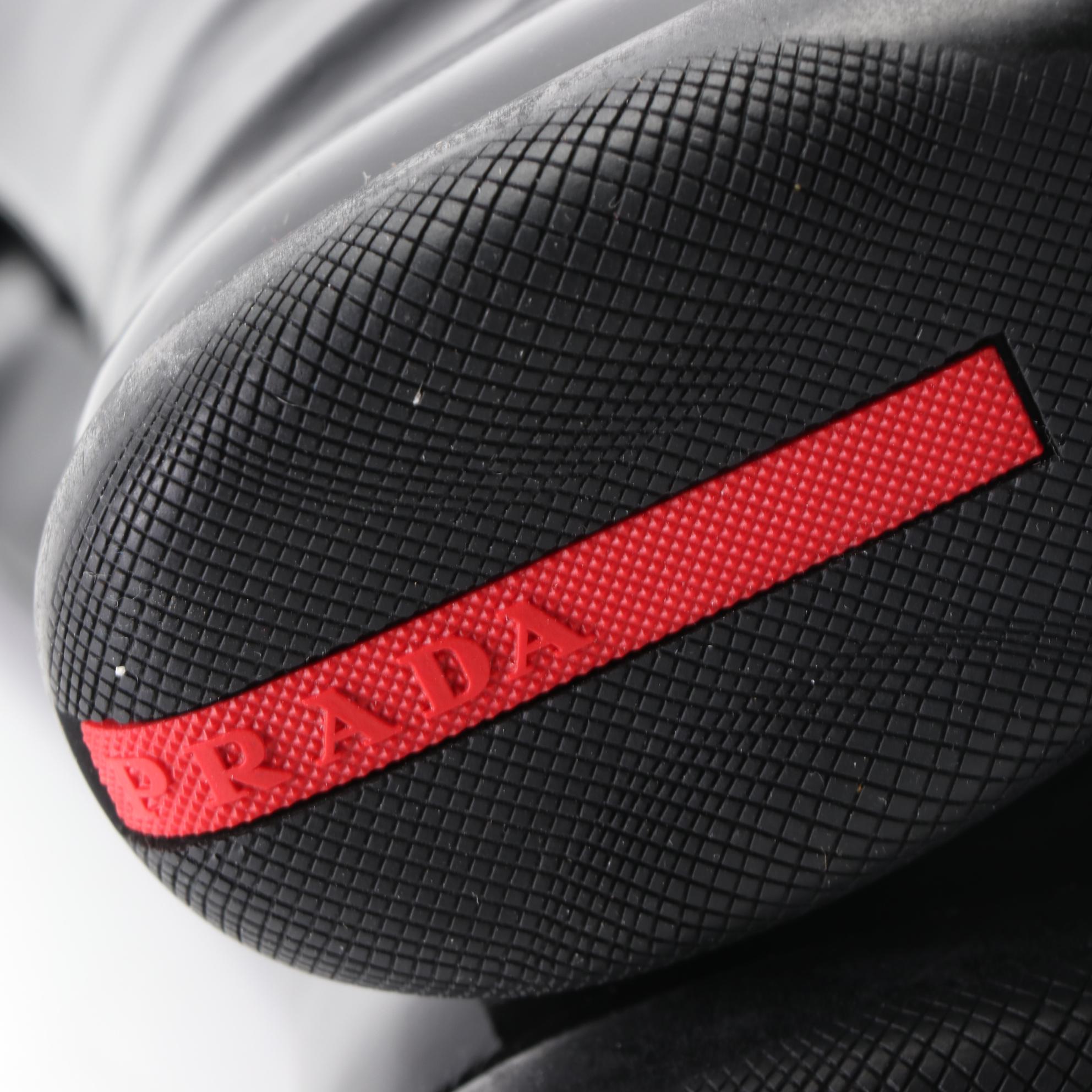 Prada Naplak Patent Leather Boots with Box