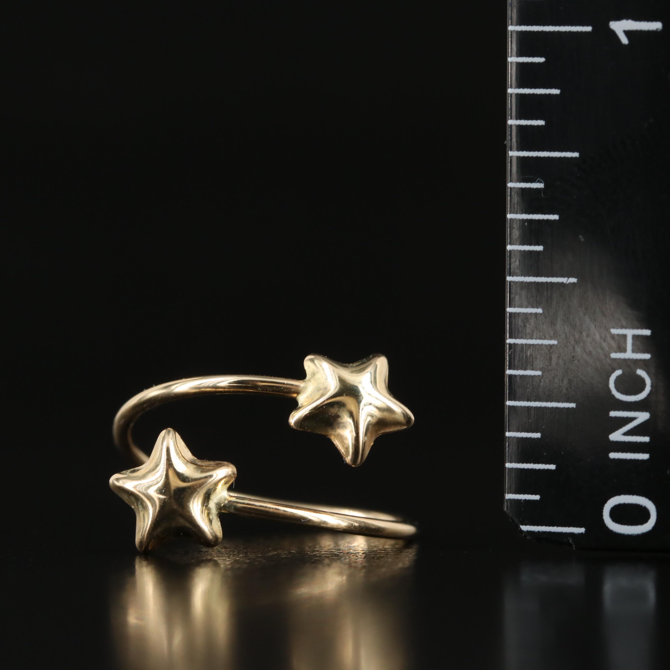 14K Puffy Star Toe Ring