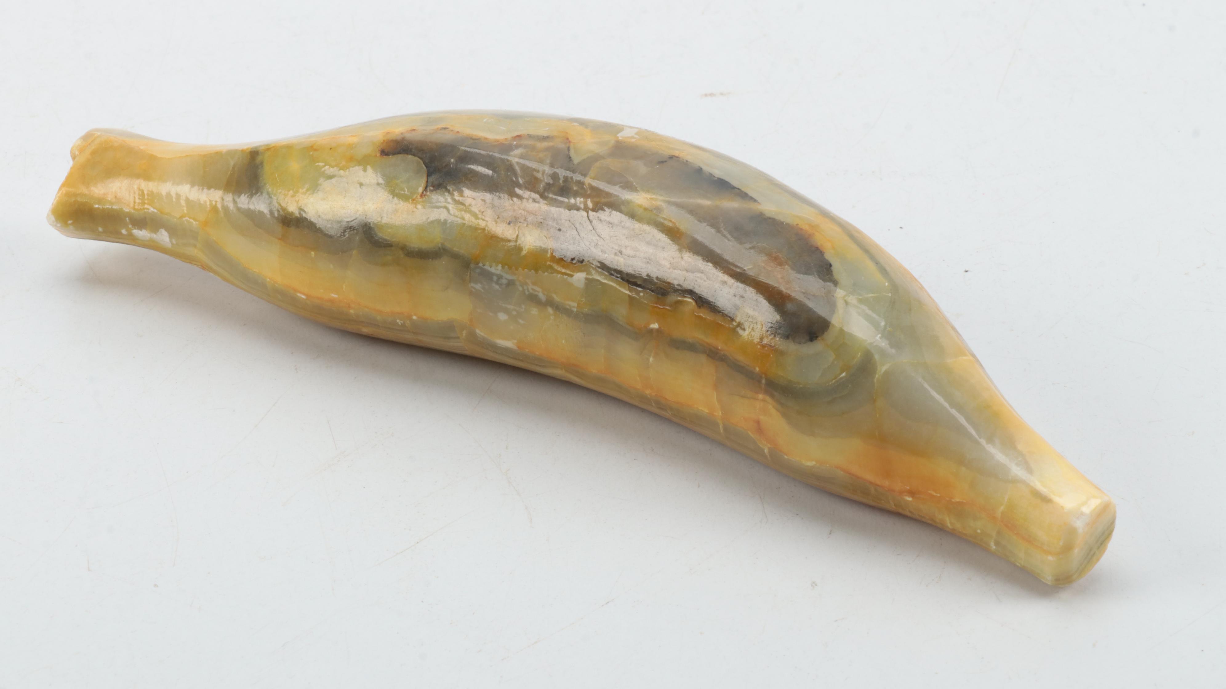 Decorative Carved Stone Fruit, Mid to Late 20th Century
