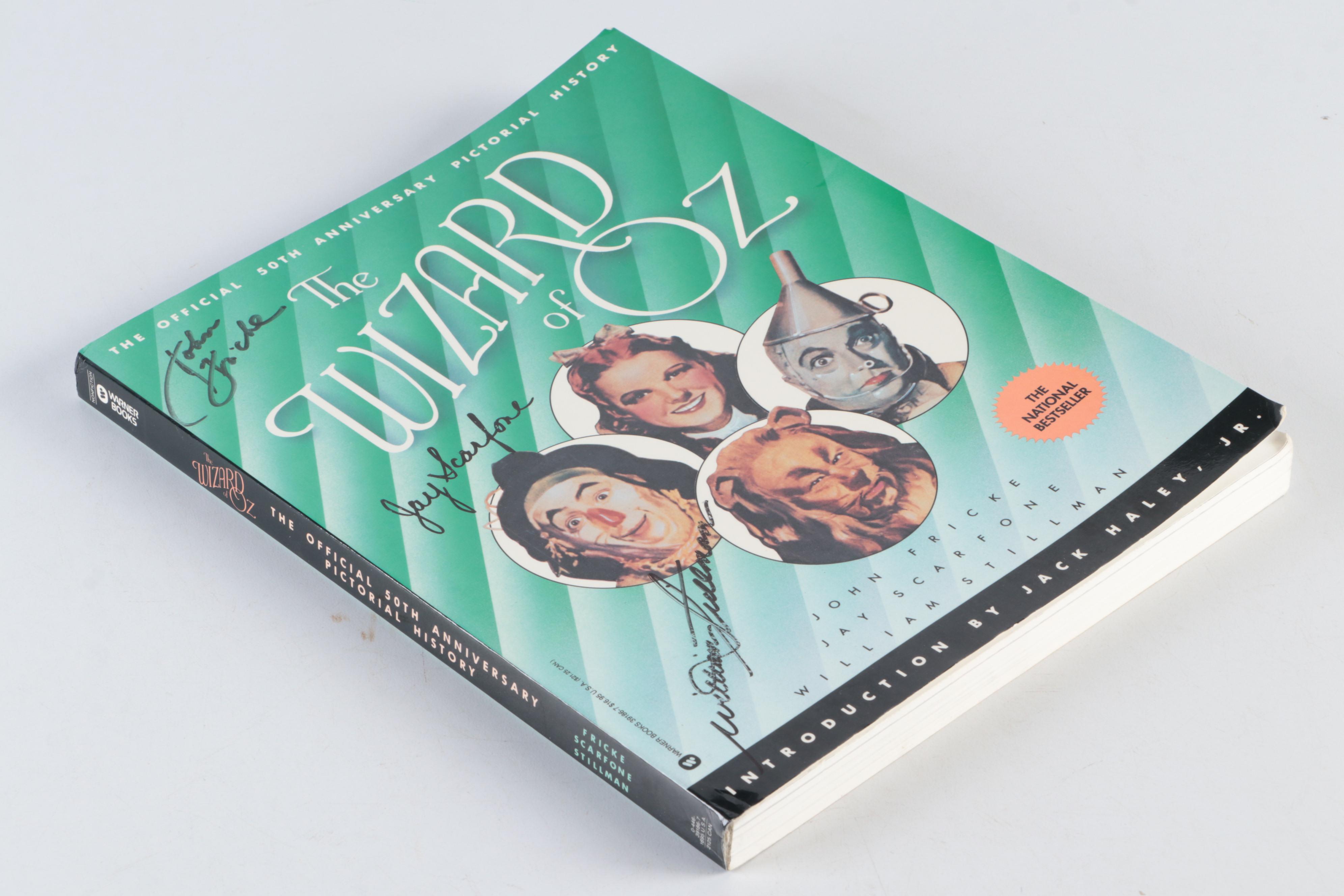 Multi-Signed "The Wizard of Oz: 50th Anniversary Pictorial History," 1990