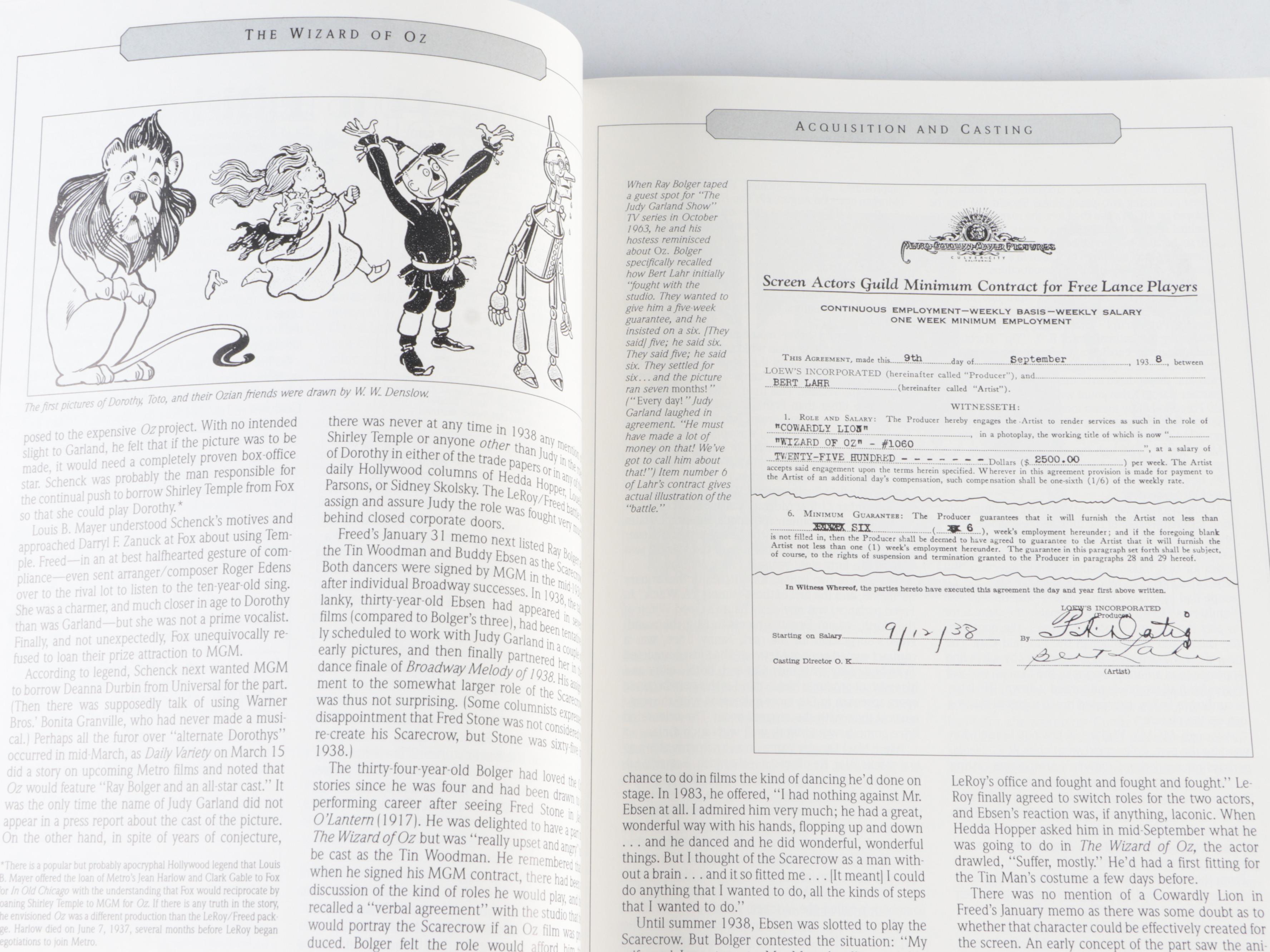 Multi-Signed "The Wizard of Oz: 50th Anniversary Pictorial History," 1990