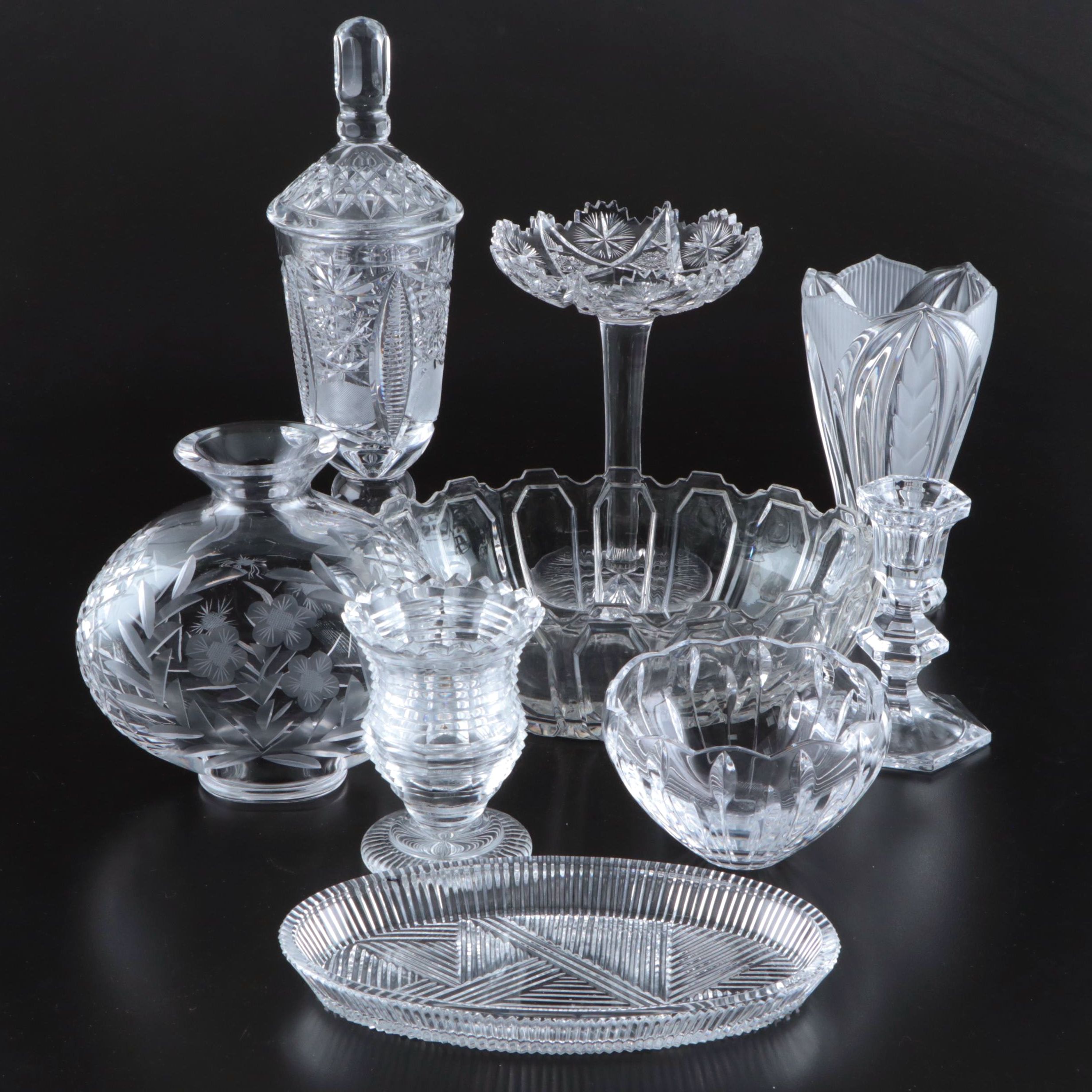 William Yeoward with Other Glass Vases and Tableware