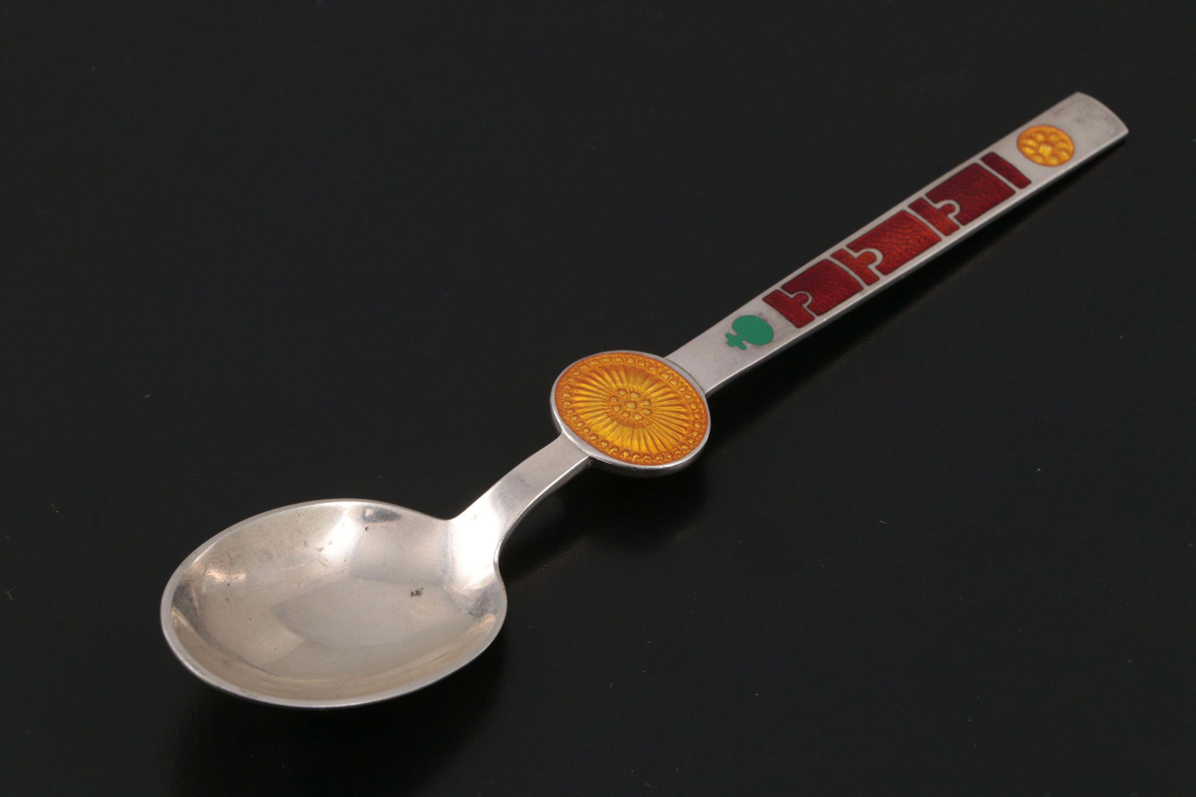 A. Michelsen "No. 10" Spoon of the Month and Gerog Jensen Sterling Silver Spoon