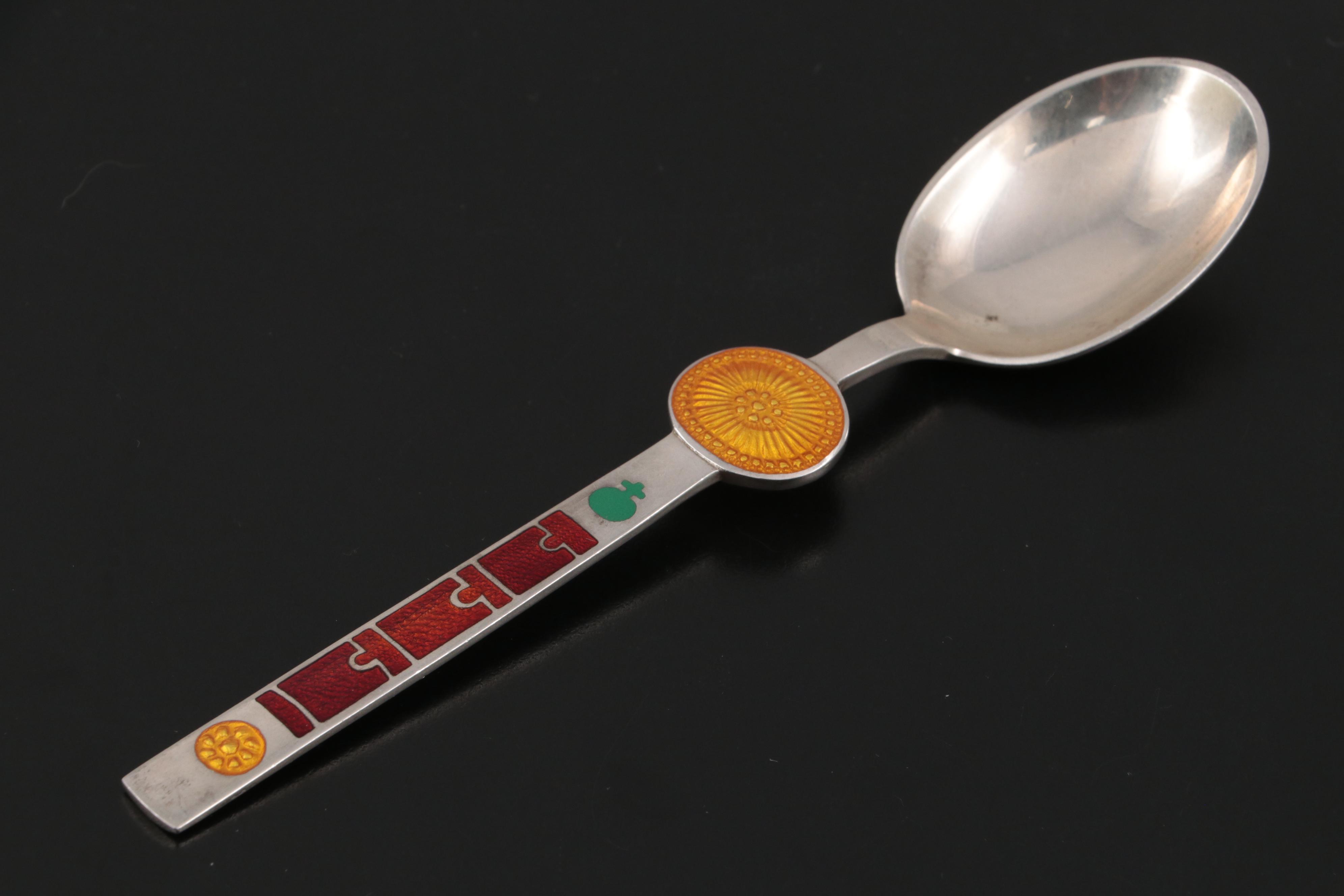 A. Michelsen "No. 10" Spoon of the Month and Gerog Jensen Sterling Silver Spoon