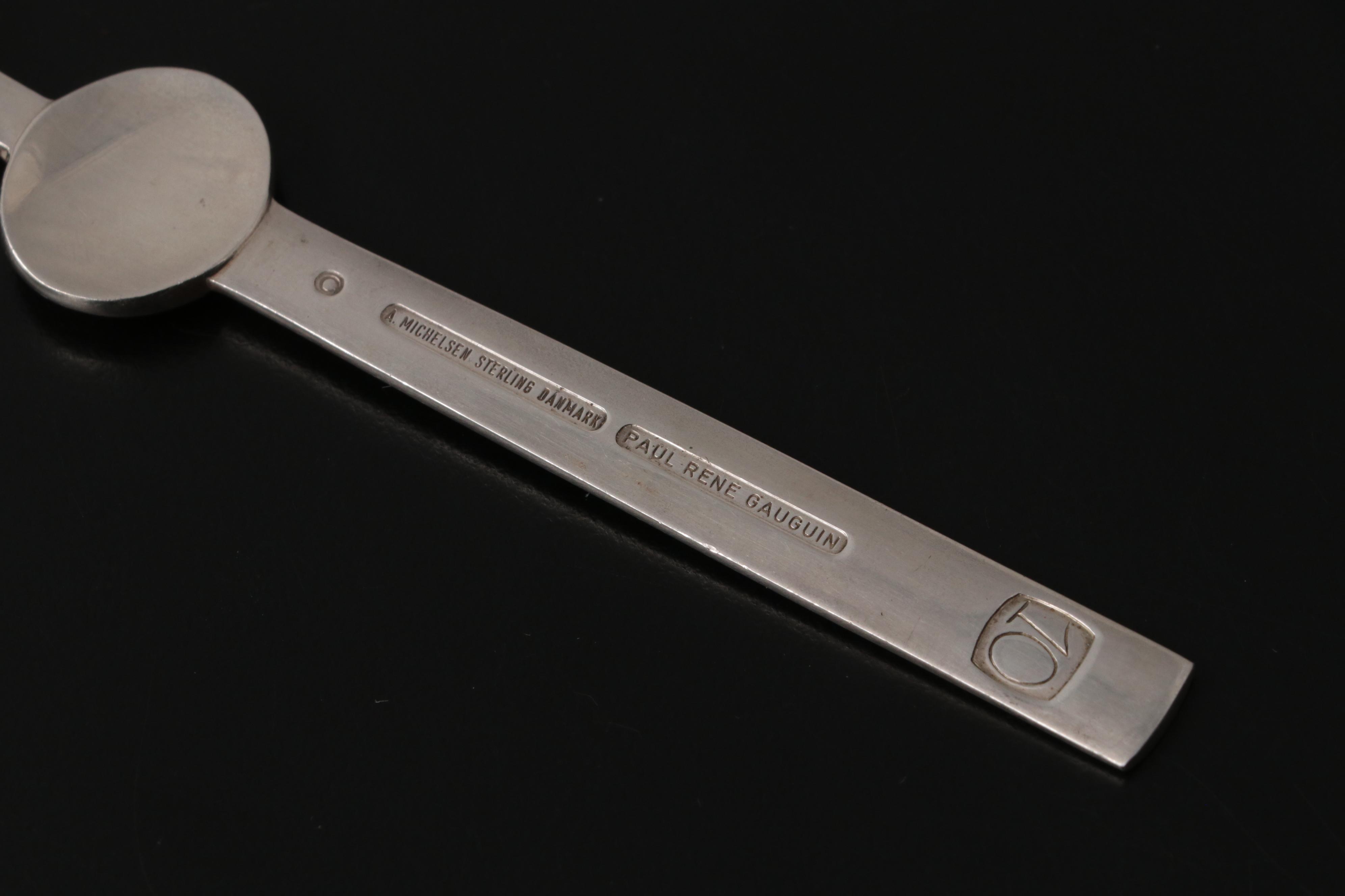 A. Michelsen "No. 10" Spoon of the Month and Gerog Jensen Sterling Silver Spoon