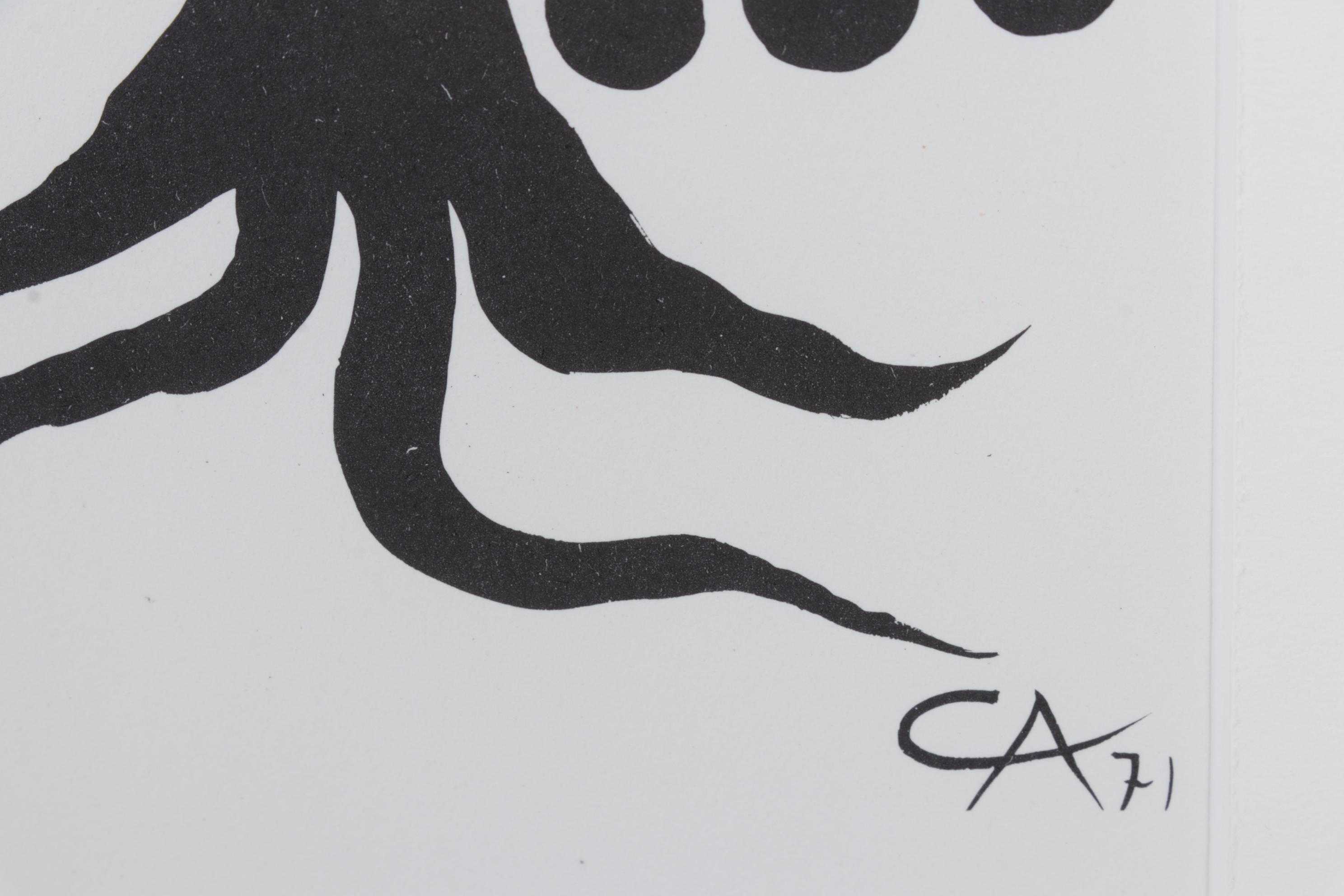 Alexander Calder Lithograph for "Derrière le Miroir," 1971