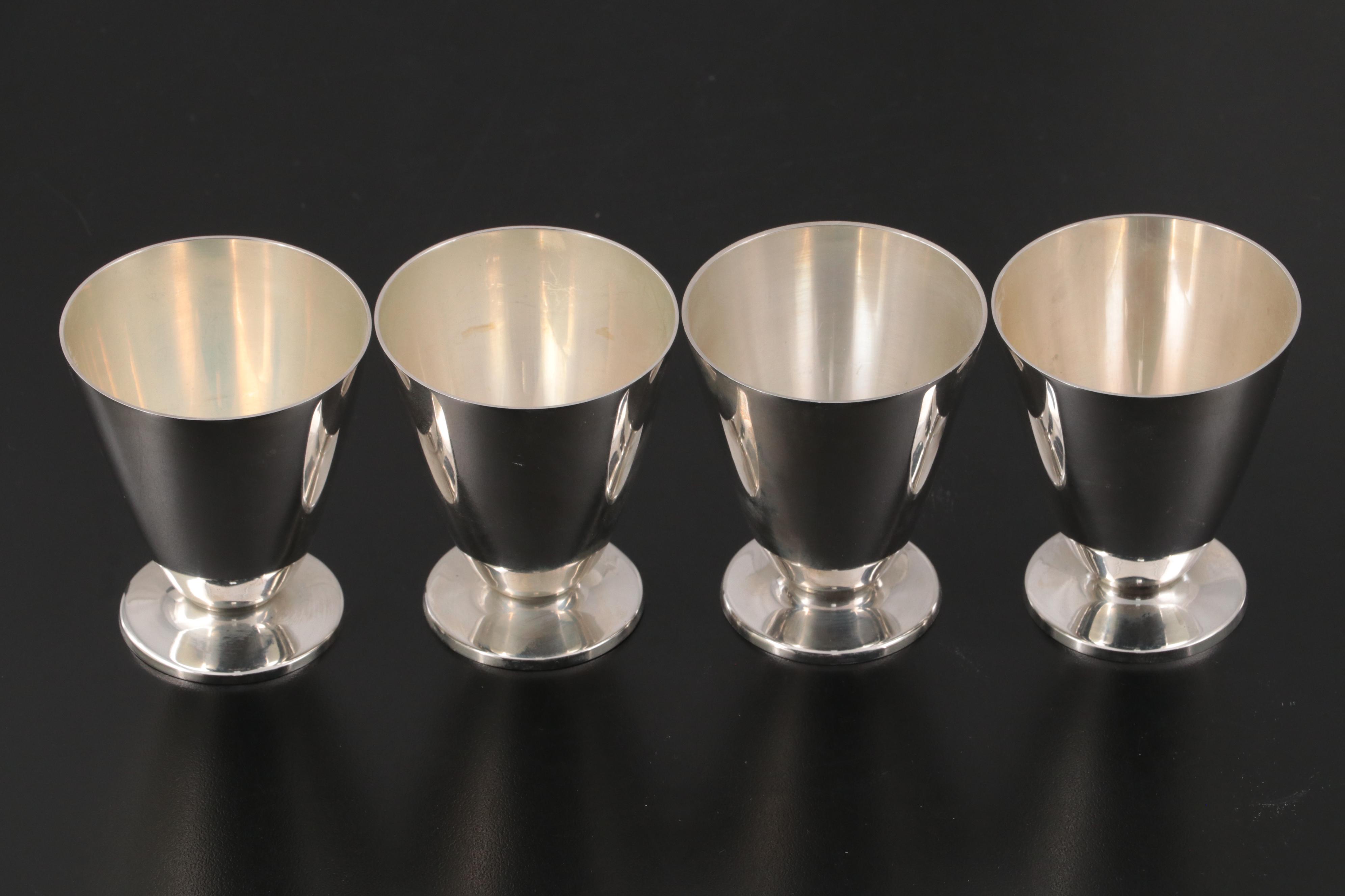 Tiffany & Co. Modernist Sterling Silver Cocktail Cups