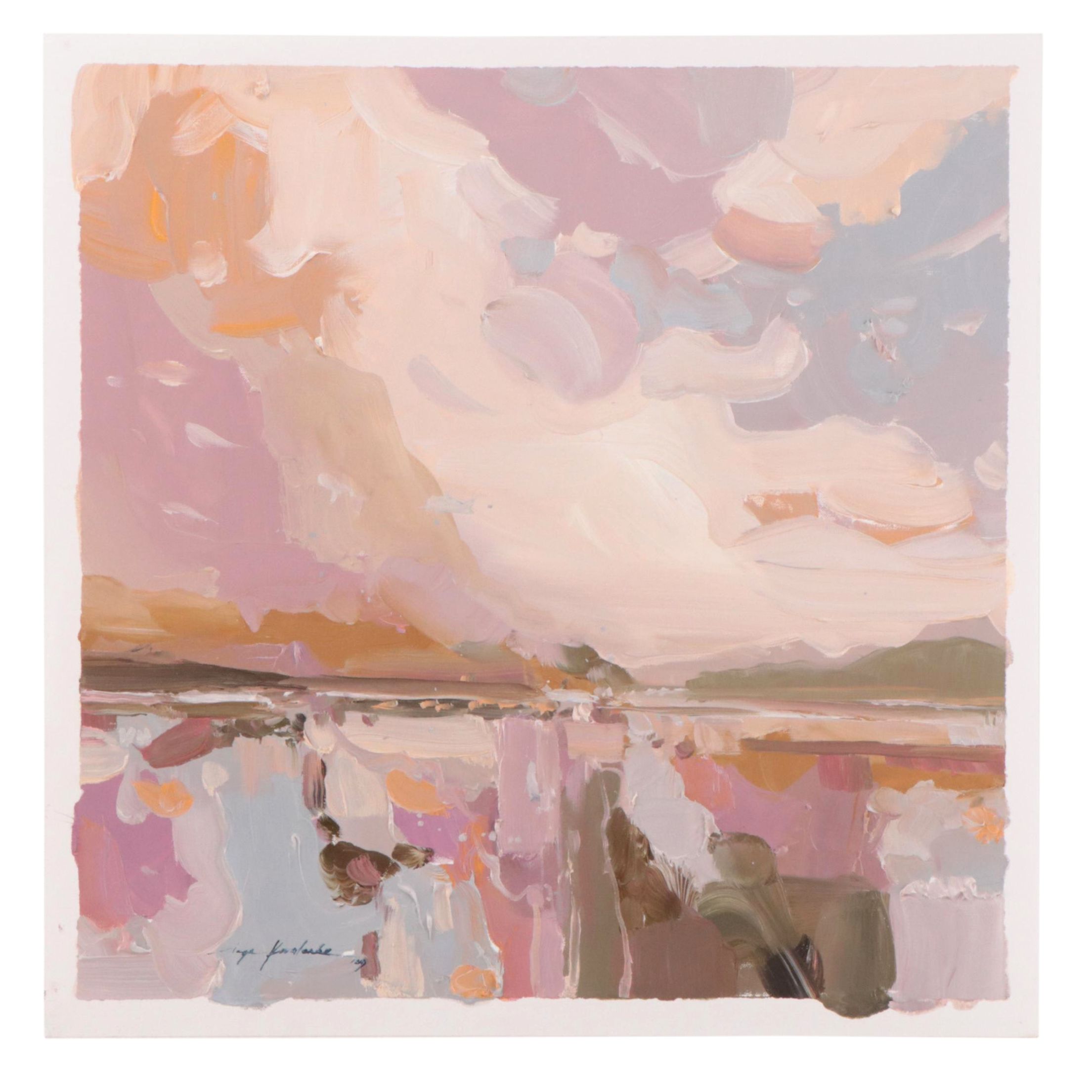 Inga Kovalenko Abstract Oil Painting, 2023