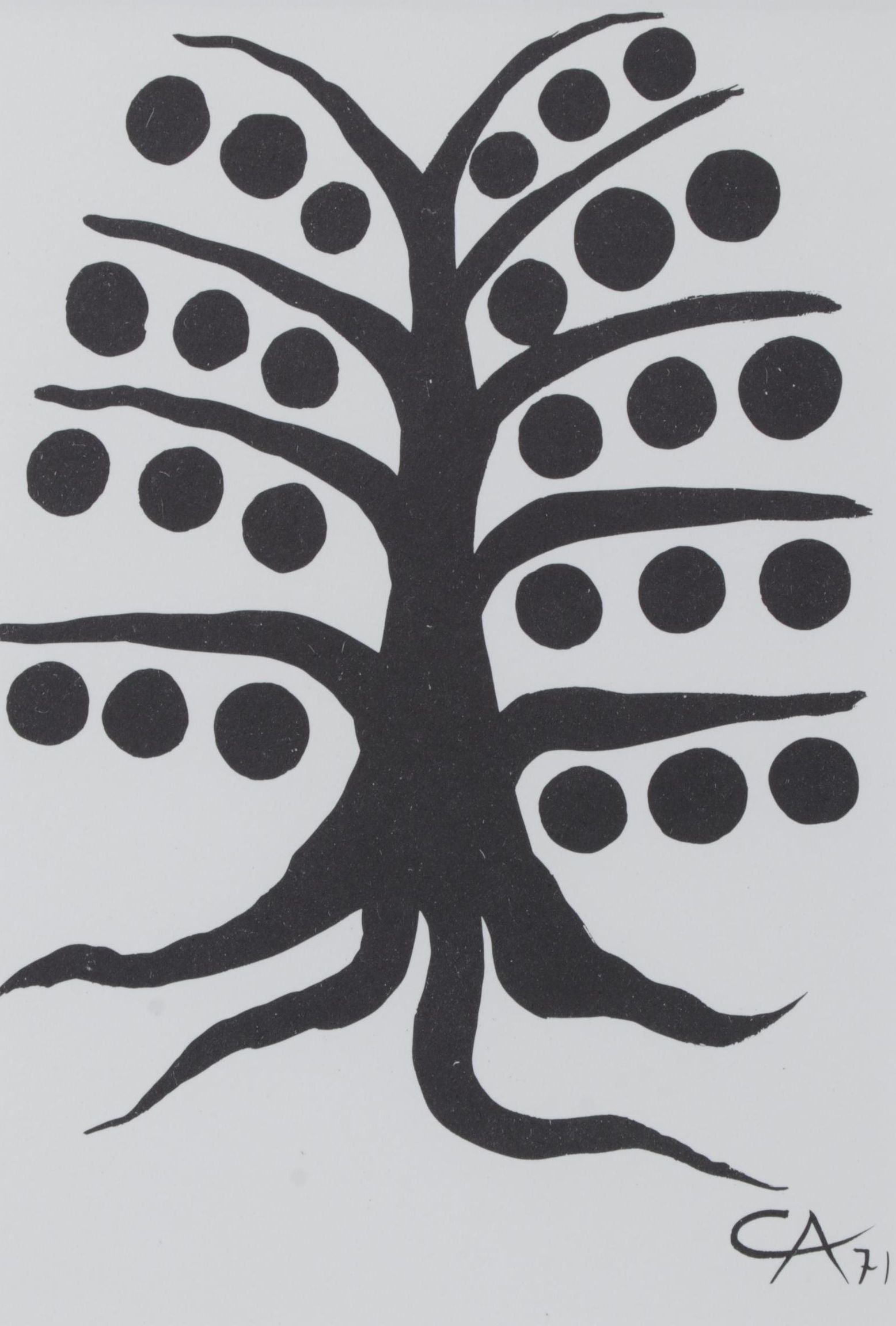 Alexander Calder Lithograph for "Derrière le Miroir," 1971