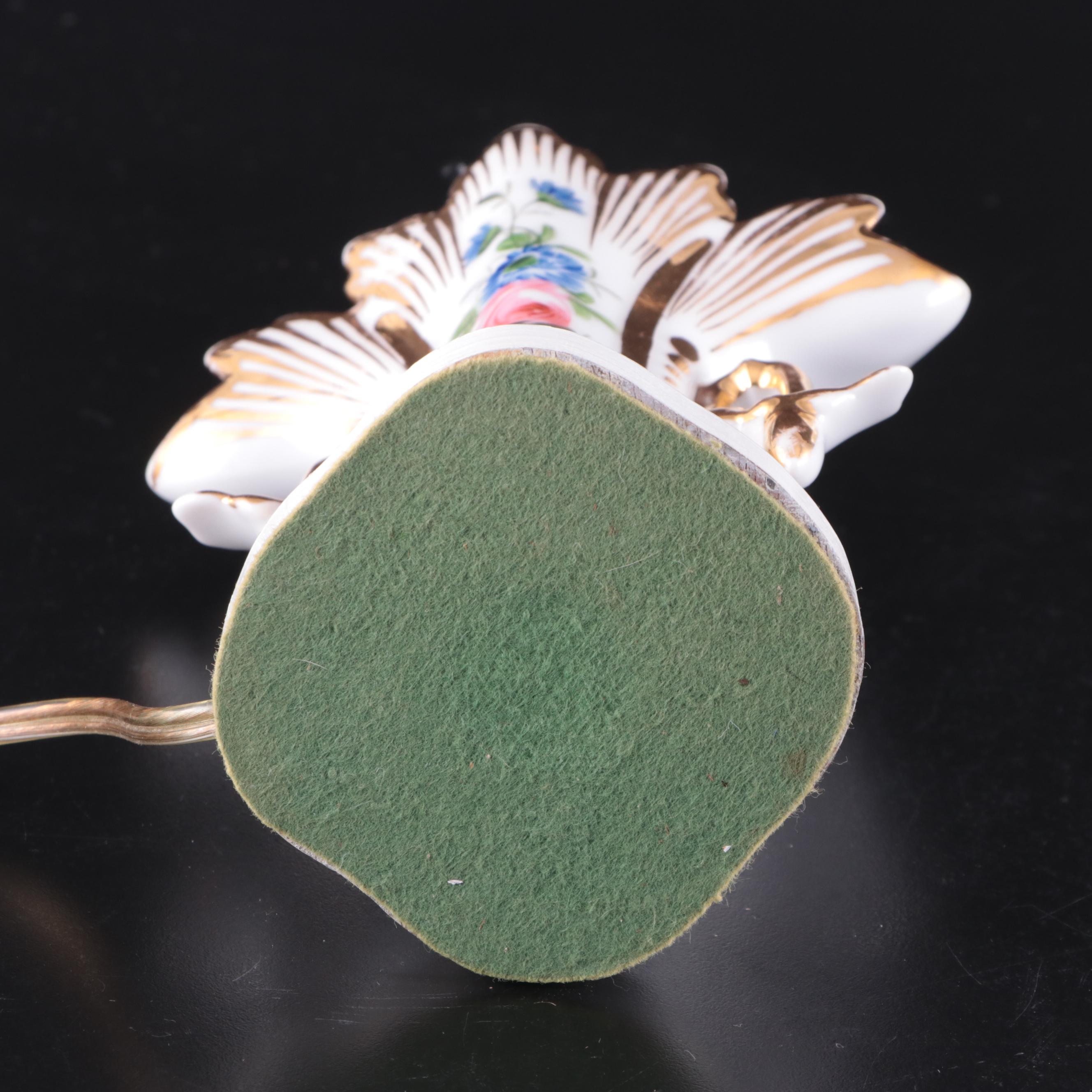 Pair of Old Paris Porcelain Vase Adapted Table Lamps