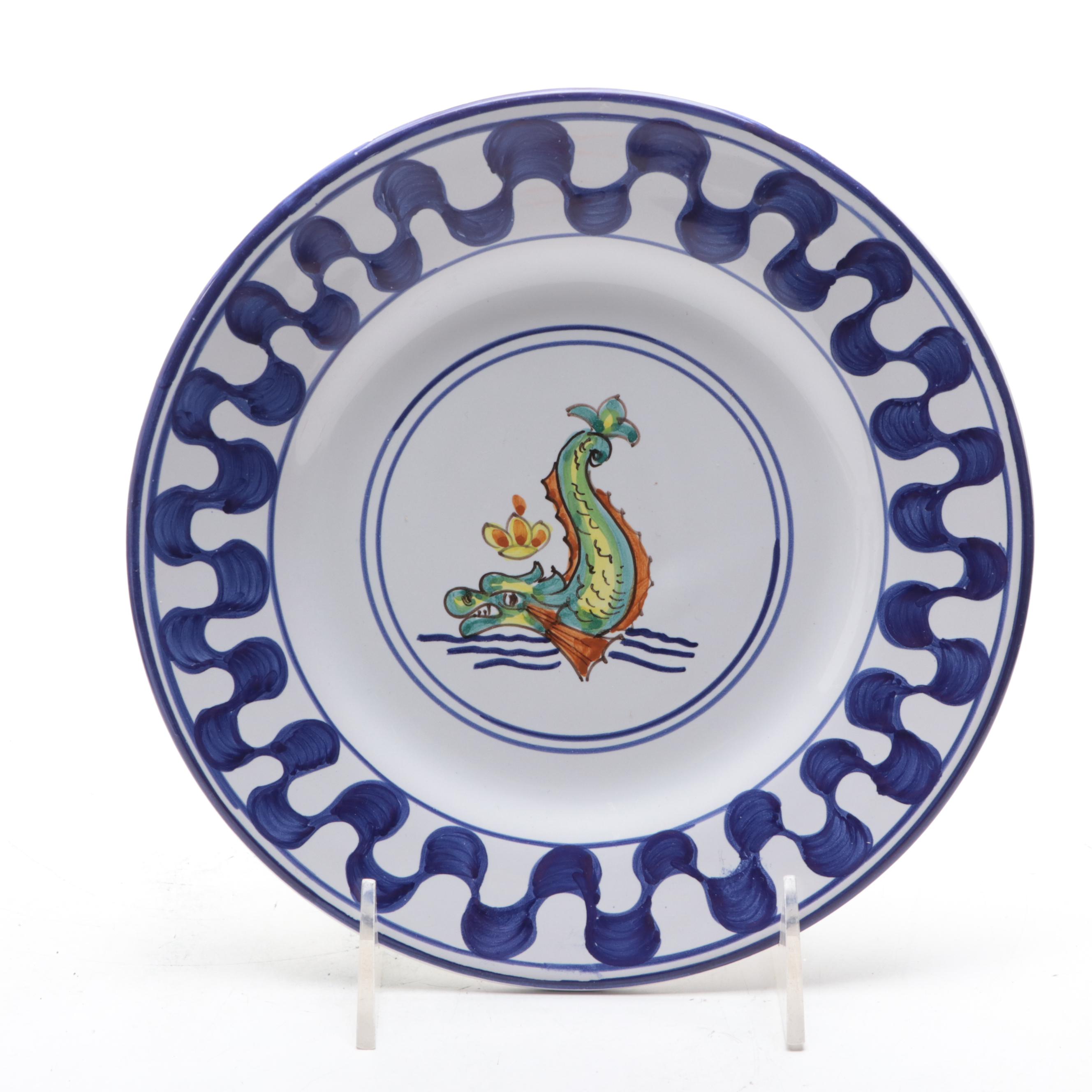 Italian Deruta Majolica Palio di Siena Plates