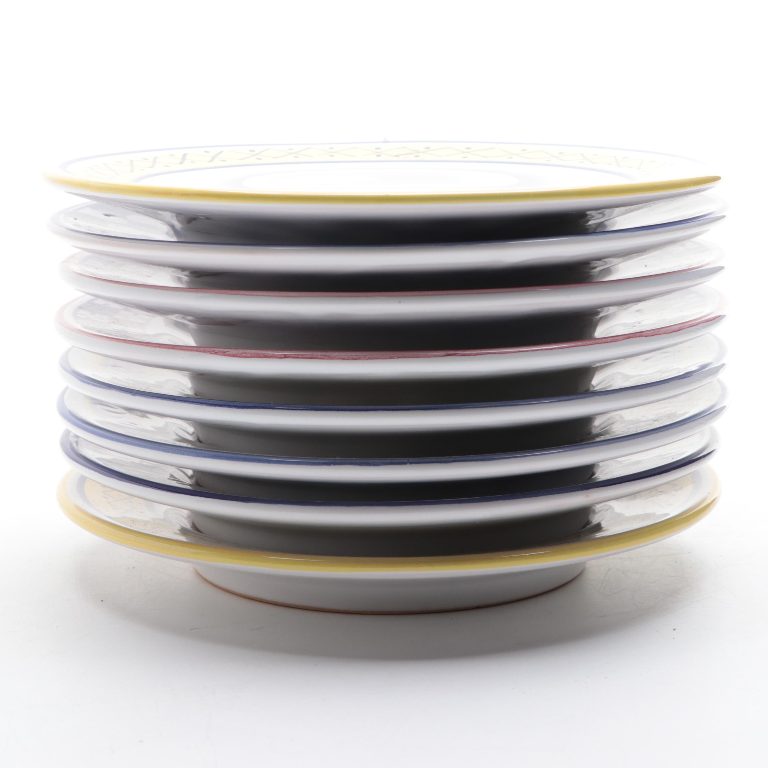 Italian Deruta Majolica Palio di Siena Plates