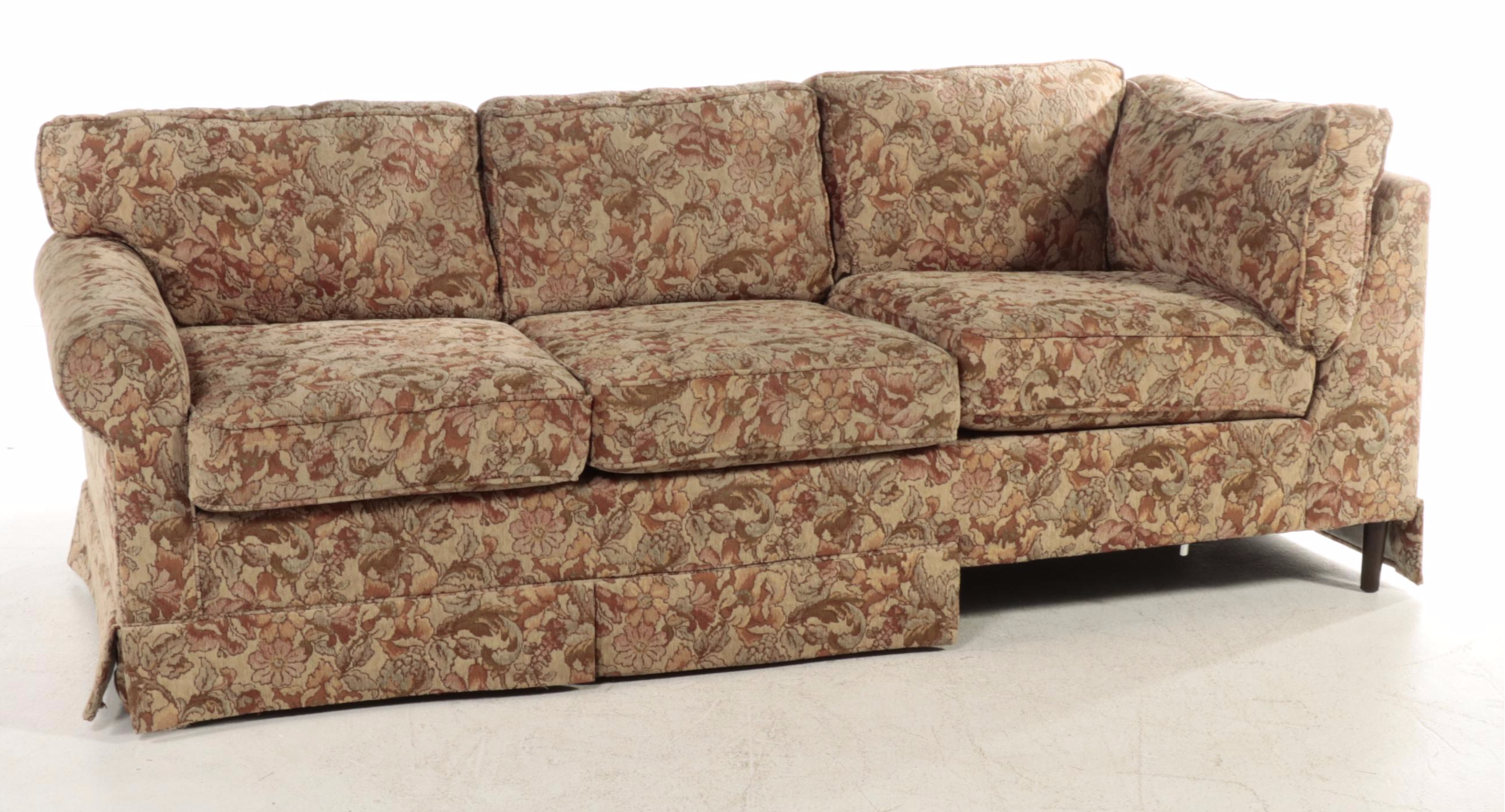 Two-Piece Norwalk Furniture Custom-Upholstered Sectional Sofa